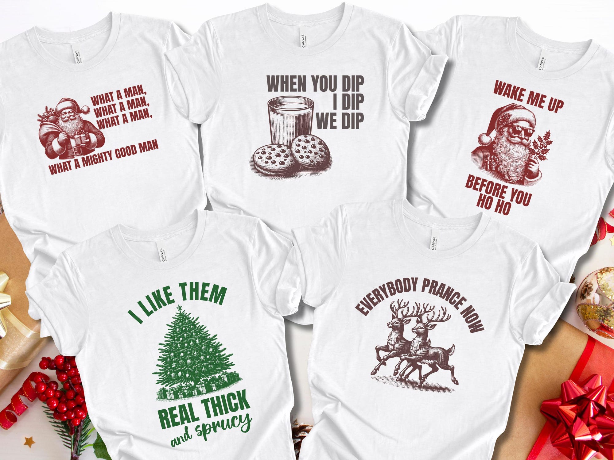 il_2000xN.6407679430_abt0-1.jpg Funny Personalized Christmas Matching Pajamas Shirt, Funny Holiday Pajamas Shirt, Custom Christmas Family Sweatshirt, Matching Christmas Tee