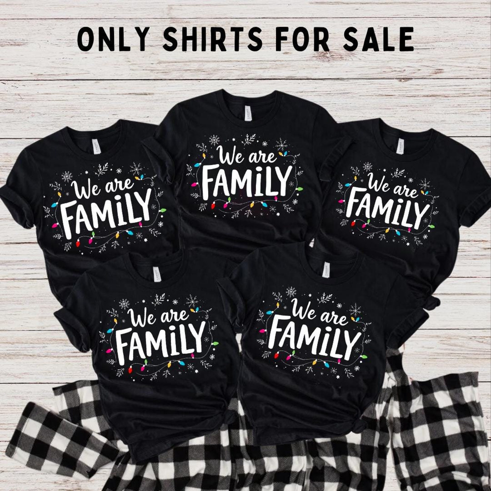 We Are Family Christmas Shirt, Family Shirt, Christmas Group Shirt, Matching Family tshirt, Matching Xmas Shirt, Christmas Crew