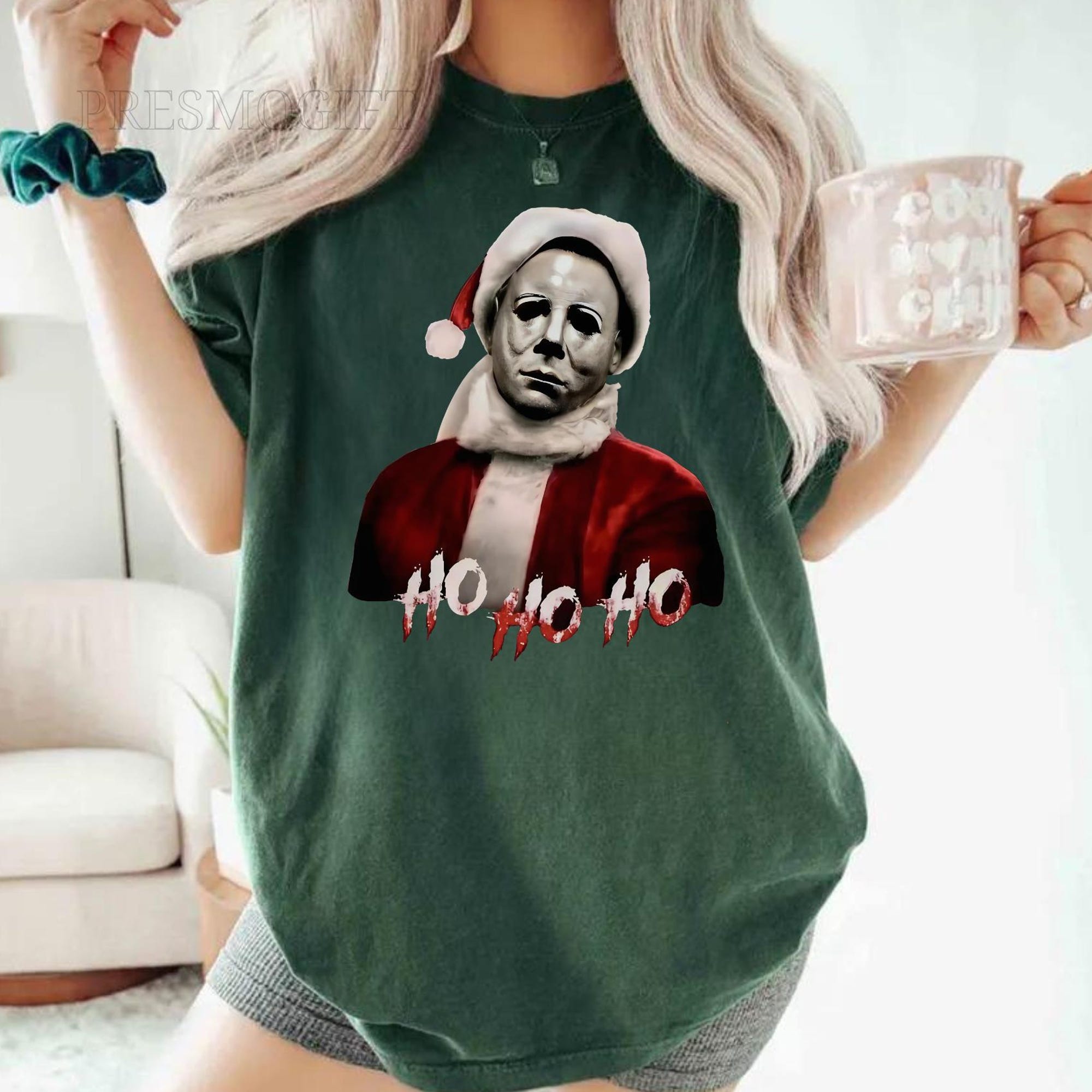 il_2000xN.6408490236_atnc-1.jpg Michael Myers Shirt, Horror Movie Christmas Sweatshirt, Christmas Shirt, Christmas Sweatshirt, Ho Ho Ho Sweatshirt