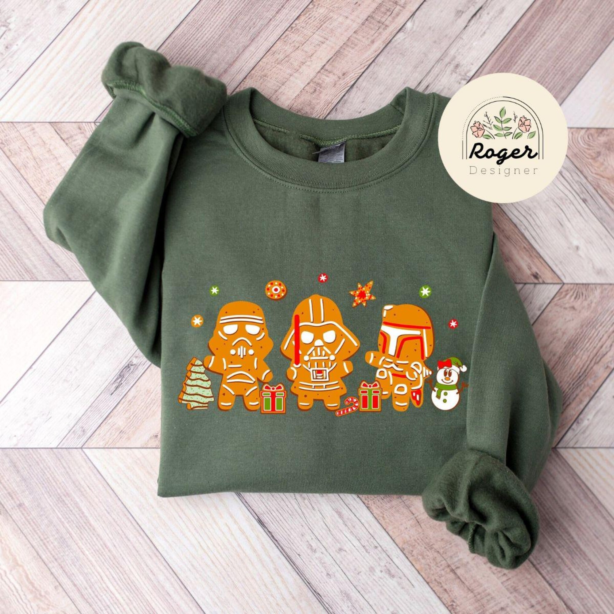 Gingerbread Star wars Christmas Sweatshirt, Disney Star Wars Galaxy’s Edge shirt, Merry Sithmas, Family pajamas Holiday Shirt, Xmas gift