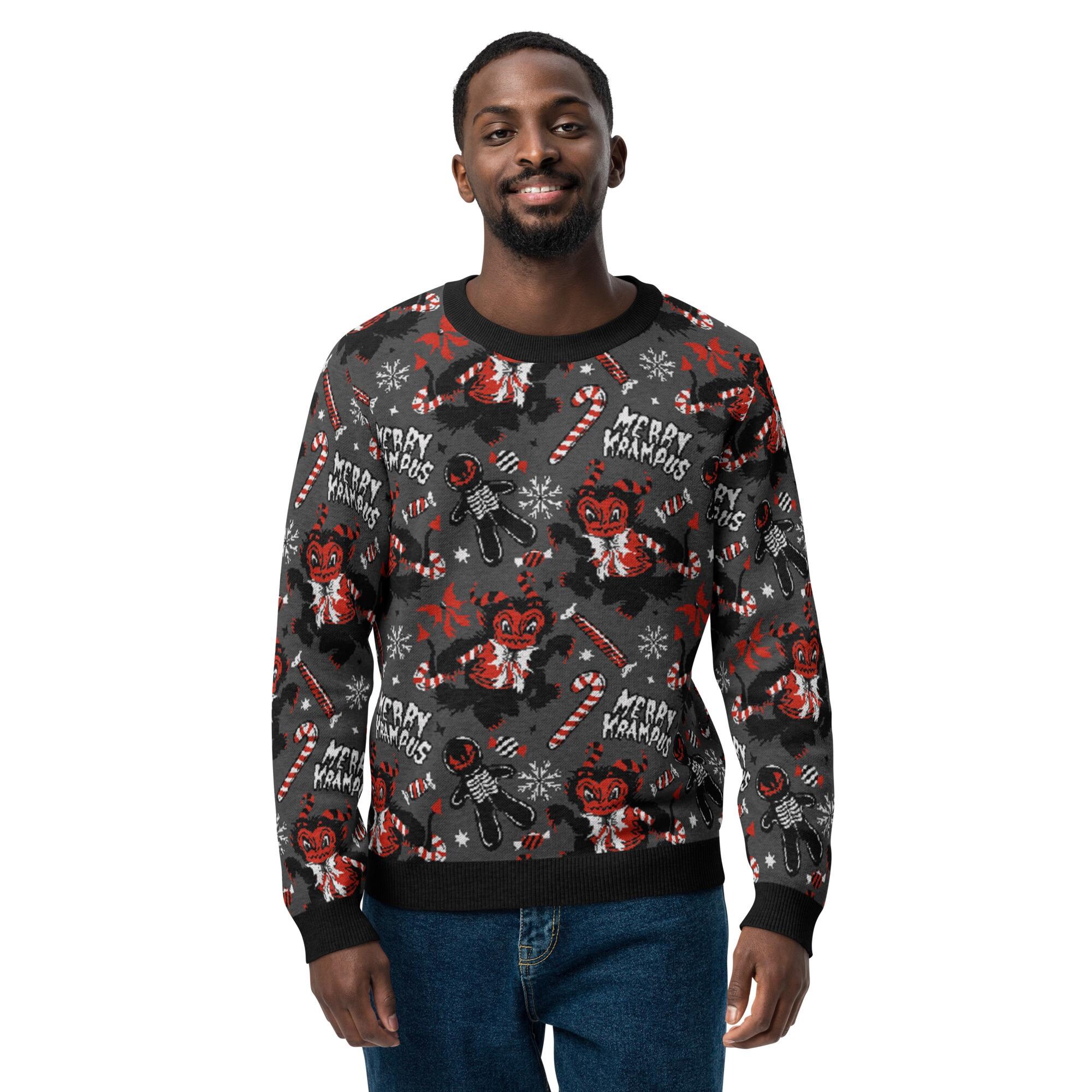 il_2000xN.6411870772_2dt3.jpg Spooky Krampus Gothmas Ugly Christmas Knit Sweater, Krampus Holiday Creepmas Sweater, Creepmas Ugly Knit Sweater for Spooky Christmas