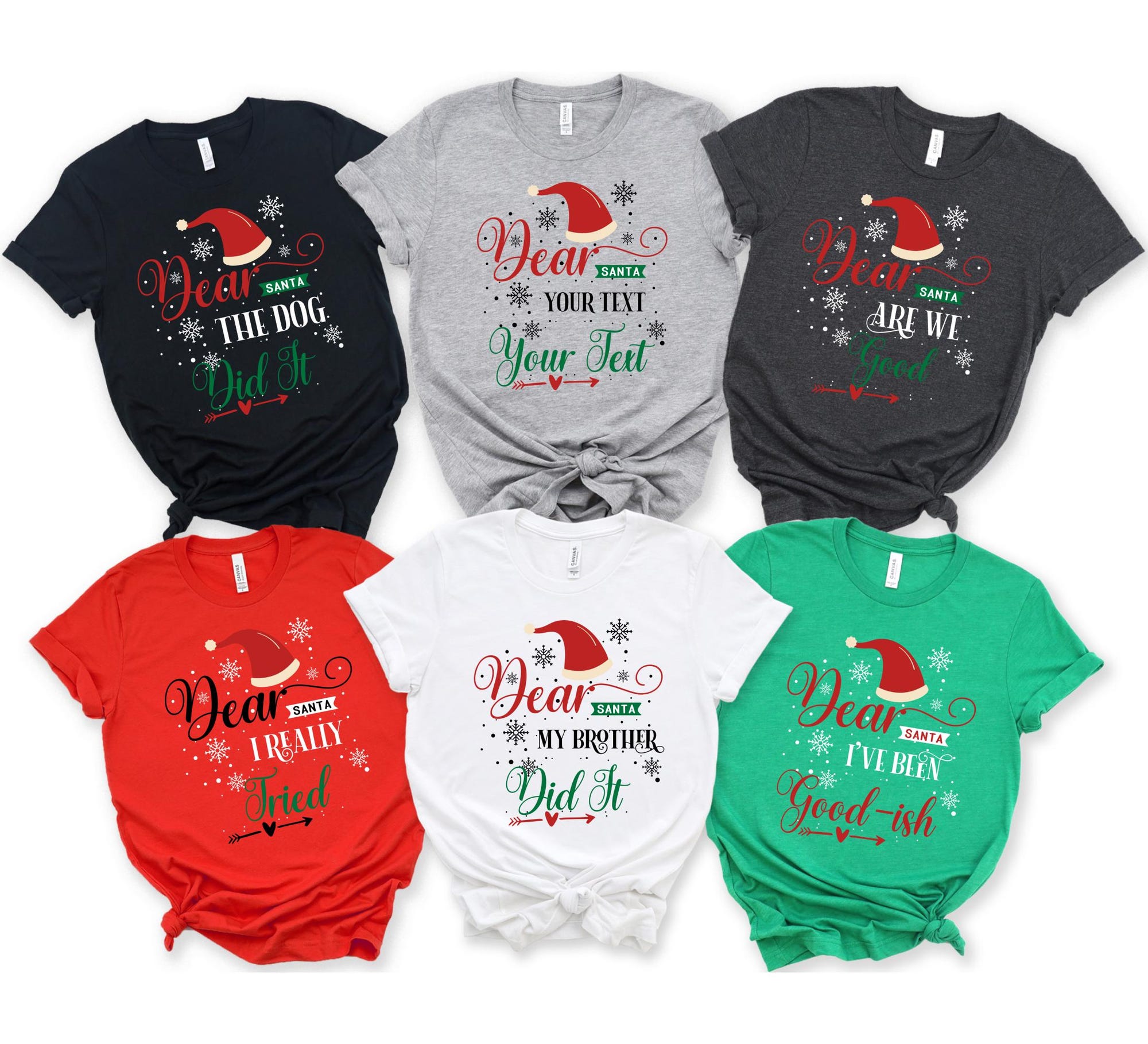 Custom Dear Santa Shirts, Matching Family Christmas Tshirts, Christmas Matching Group Shirts, Family Matching Tshirt, Funny Christmas Shirts