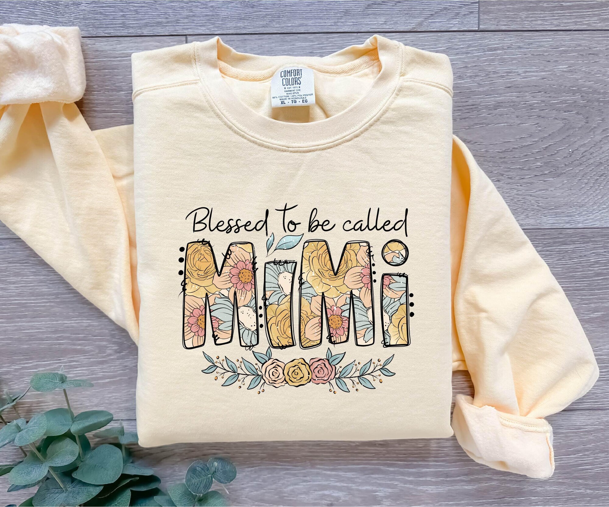 Blessed Mimi Crewneck Sweatshirt , Gift For Mimi Grandma Sweatshirt Best Mimi Shirt Grandma Christmas Gift for Mimi