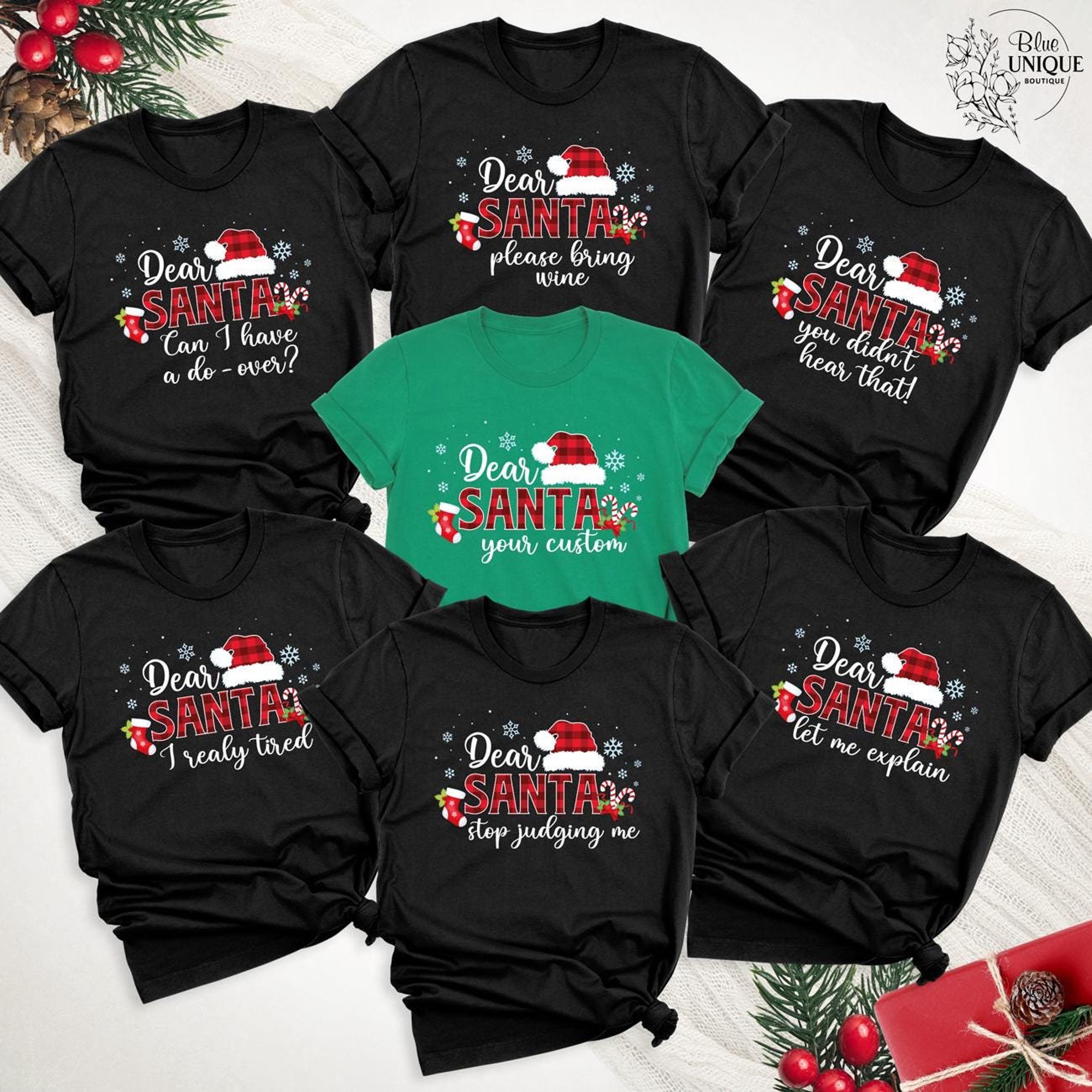 Dear Santa Family Christmas Shirts, Custom Christmas Trip T-Shirt, Dear Santa Shirt, Matching Family Christmas Tee, Dear Santa Group Shirts