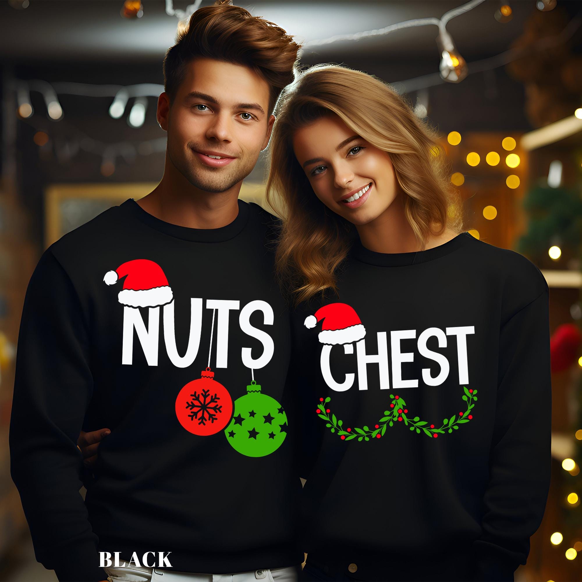 il_2000xN.6418599406_13oo-1.jpg Chest Nuts Christmas Sweatshirts, Funny Couples Christmas Hoodie, Family Holiday Hoodie, Matching Christmas Sweatshirt, 152322
