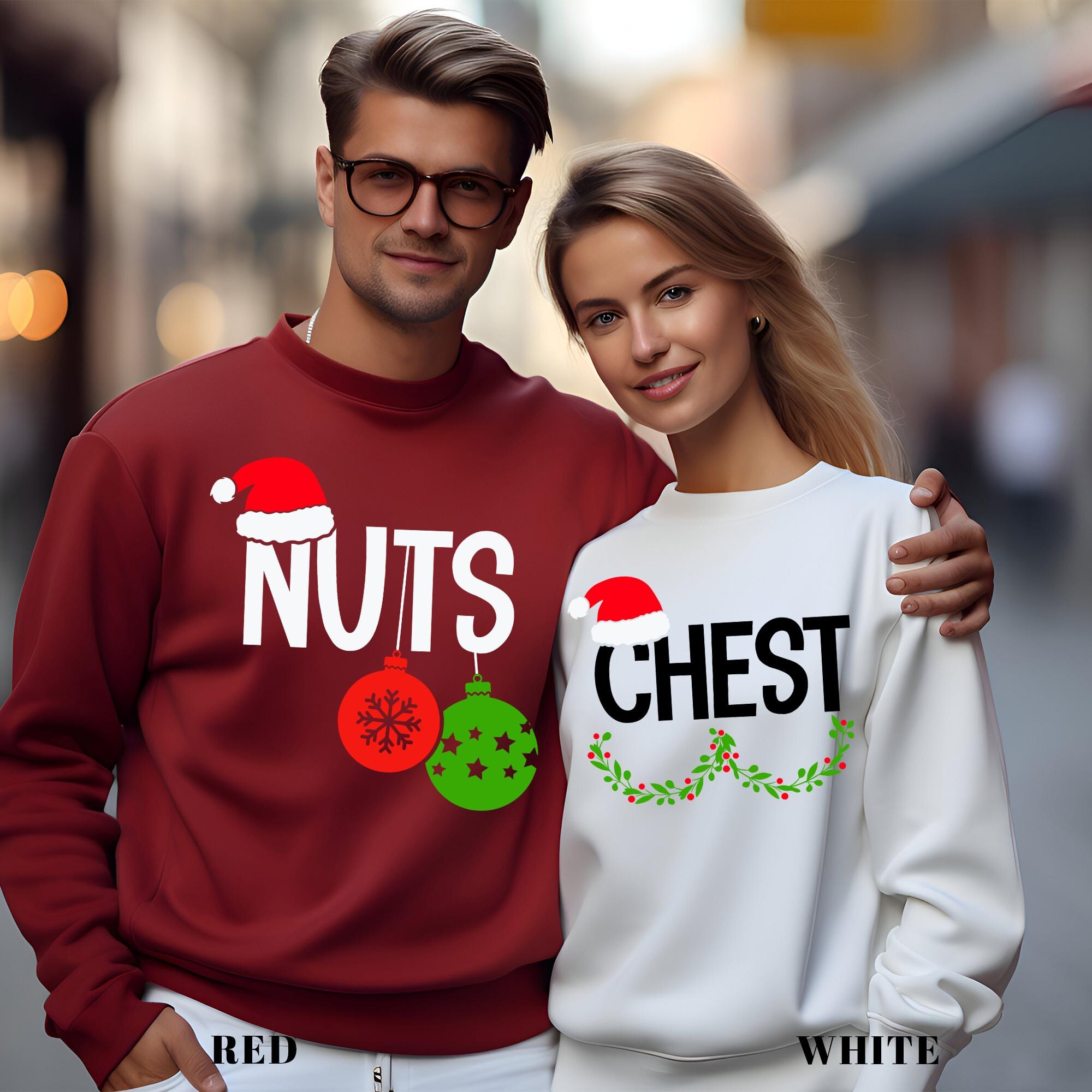 il_2000xN.6418599454_6891-1.jpg Chest Nuts Christmas Sweatshirts, Funny Couples Christmas Hoodie, Family Holiday Hoodie, Matching Christmas Sweatshirt, 152322