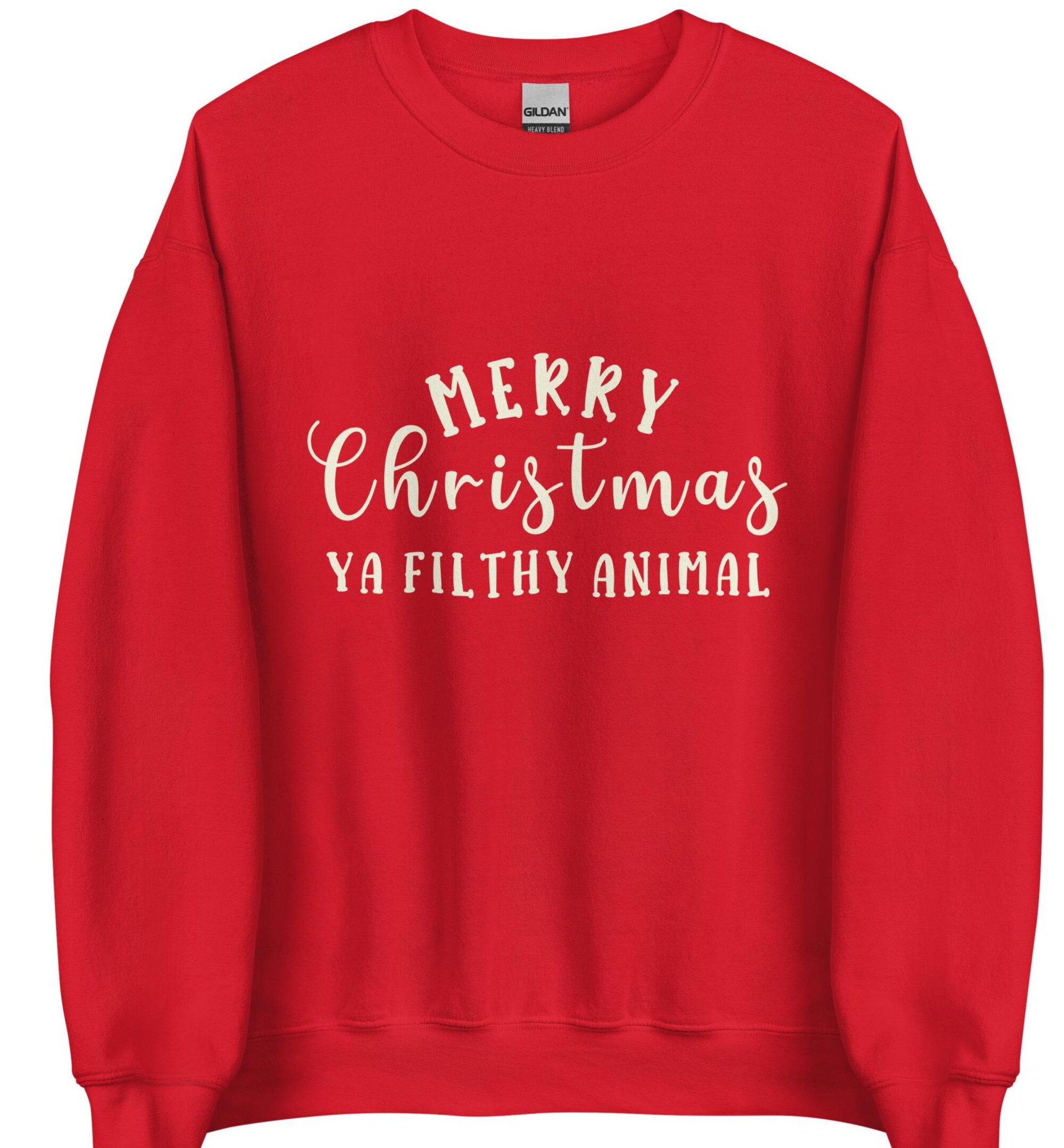 Merry Christmas Ya Filthy Animal Sweatshirt, Home Alone Sweatshirt, Christmas Sweatshirt