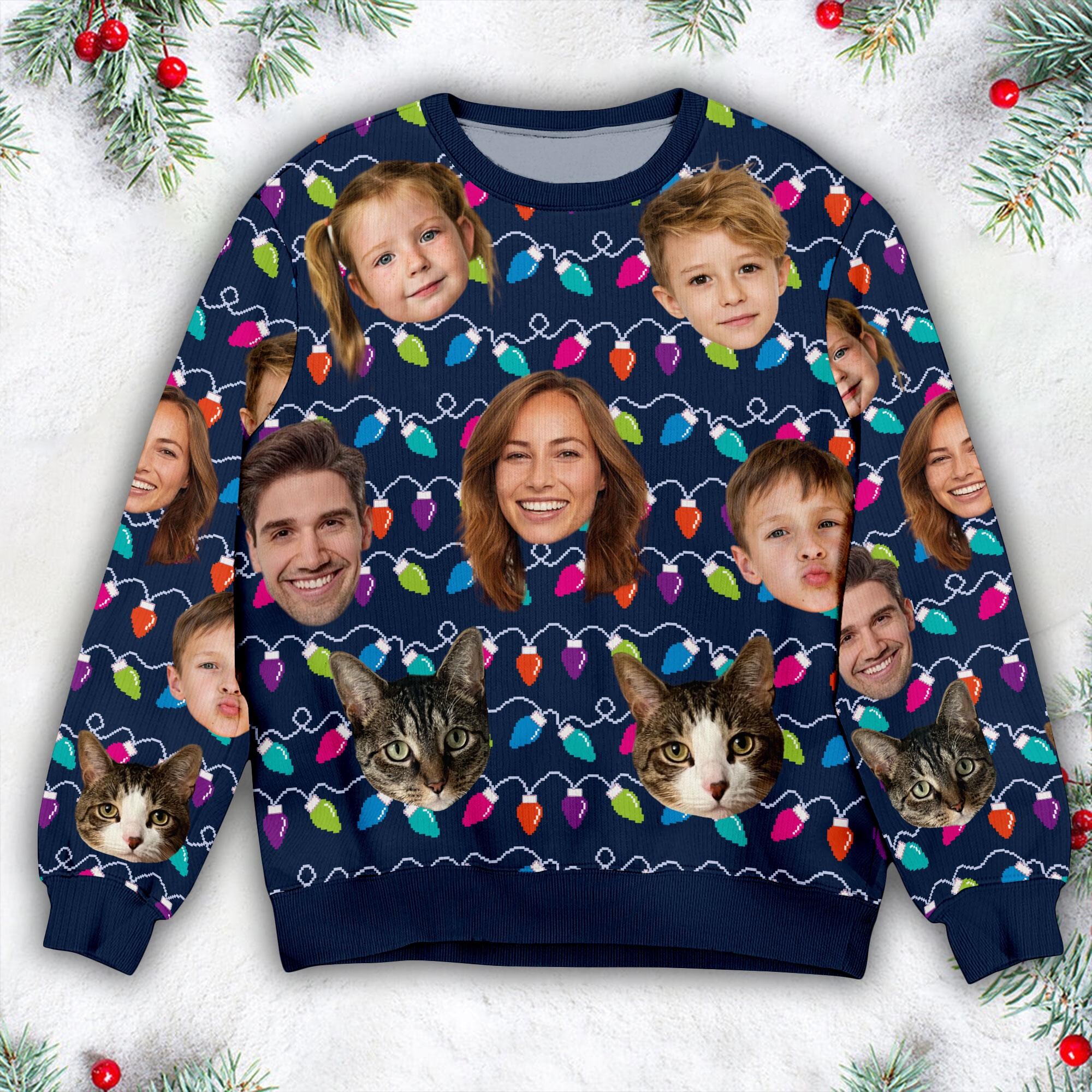 il_2000xN.6422704677_edub-1.jpg Personalized Face Christmas Ugly Sweater, Family Photo Ugly Sweater, Ugly Christmas Pattern, Retro Ugly Sweater, Christmas Gift, Custom Face