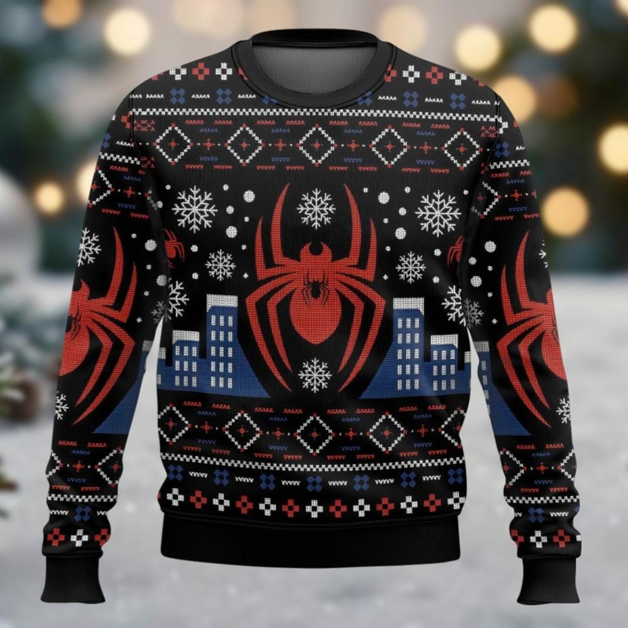 il_2000xN.6423287684_p959.jpg Christmas Spider-Man Sweater, Spiderman Ugly Christmas Sweater, Xmas Party Gift For Women Men Kid, Superhero Holiday Sweater