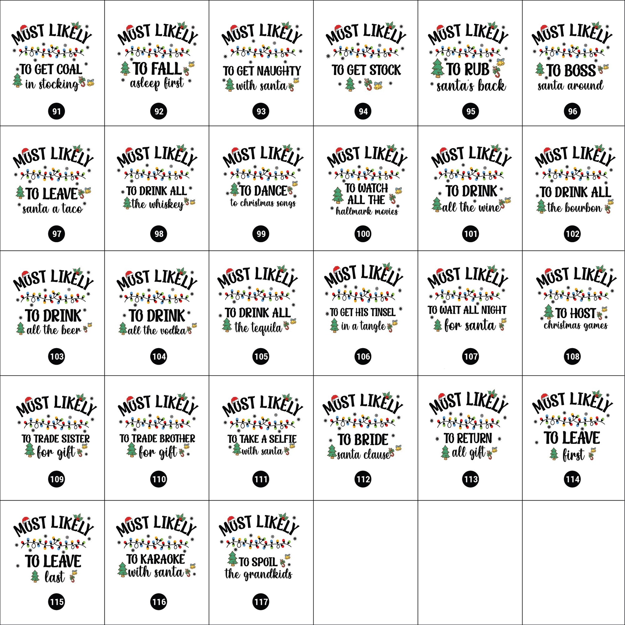 il_2000xN.6423675674_4100-1.jpg 118 Quotes Most Likely And Custom Christmas Shirt, Christmas Funny Shirt, Family Shirt, Christmas Custom Shirt, Christmas Funny Tee, Group