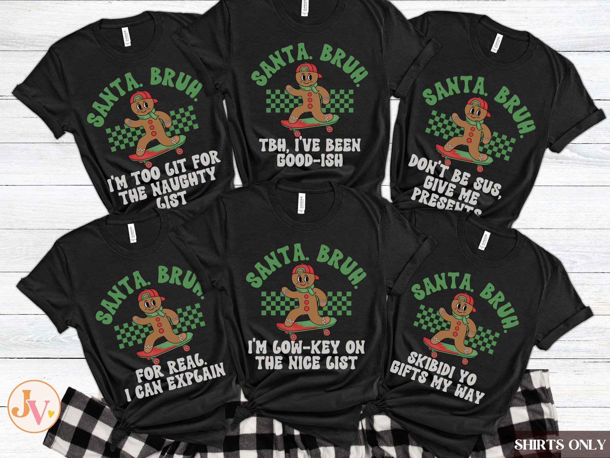 il_2000xN.6426728567_h6lt.jpg Family Christmas Shirts, Cookie Christmas Family Shirts, Kids Christmas Outfits, Matching Christmas Shirts, Teen Slang Christmas Bruh Shirt