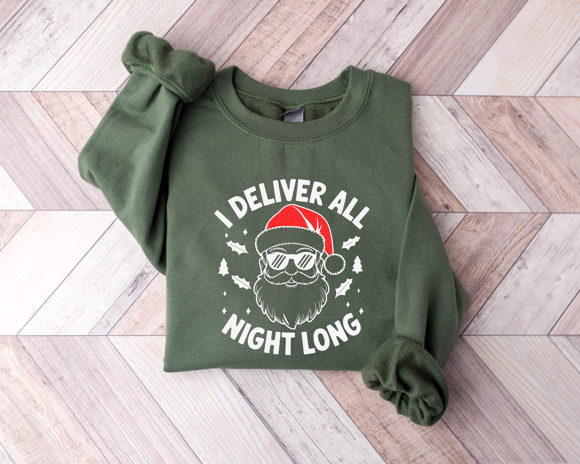 il_2000xN.6428310993_k2d7-1.jpg Funny Santa Sweatshirt: I Deliver All Night Long Christmas Shirt