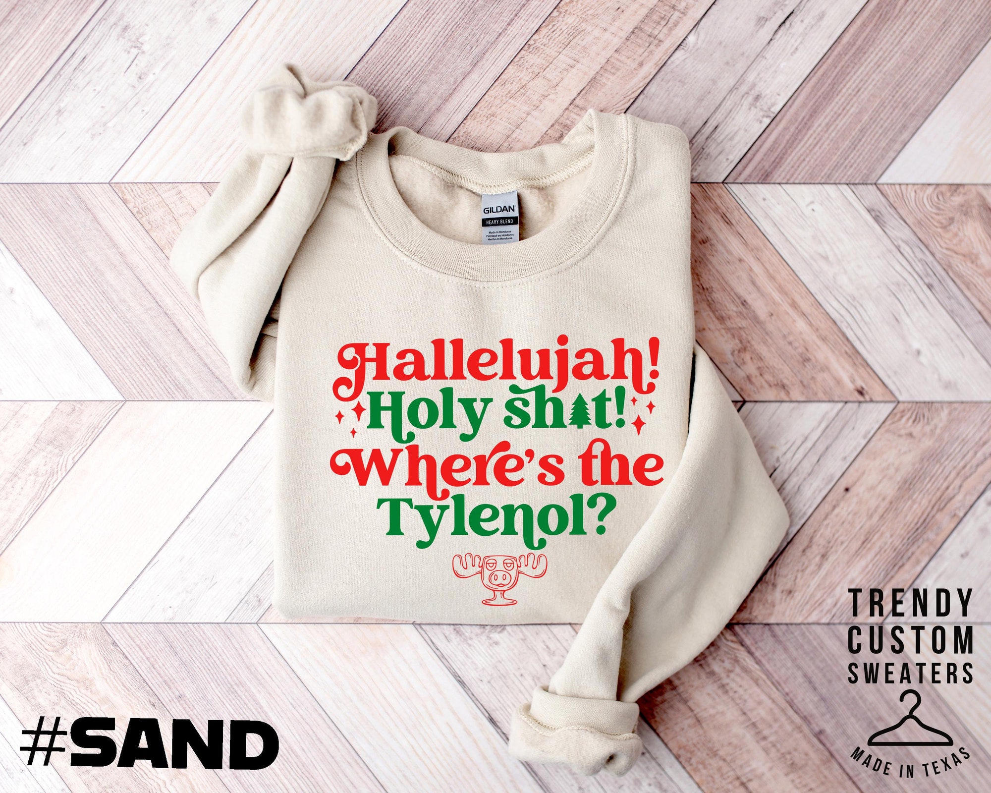 Christmas Vacation Hallelujah Sweatshirt, Hallelujah Holy Sh*t Christmas Shirt, Funny Christmas Sweatshirt, Funny Christmas Vacation Hoodie