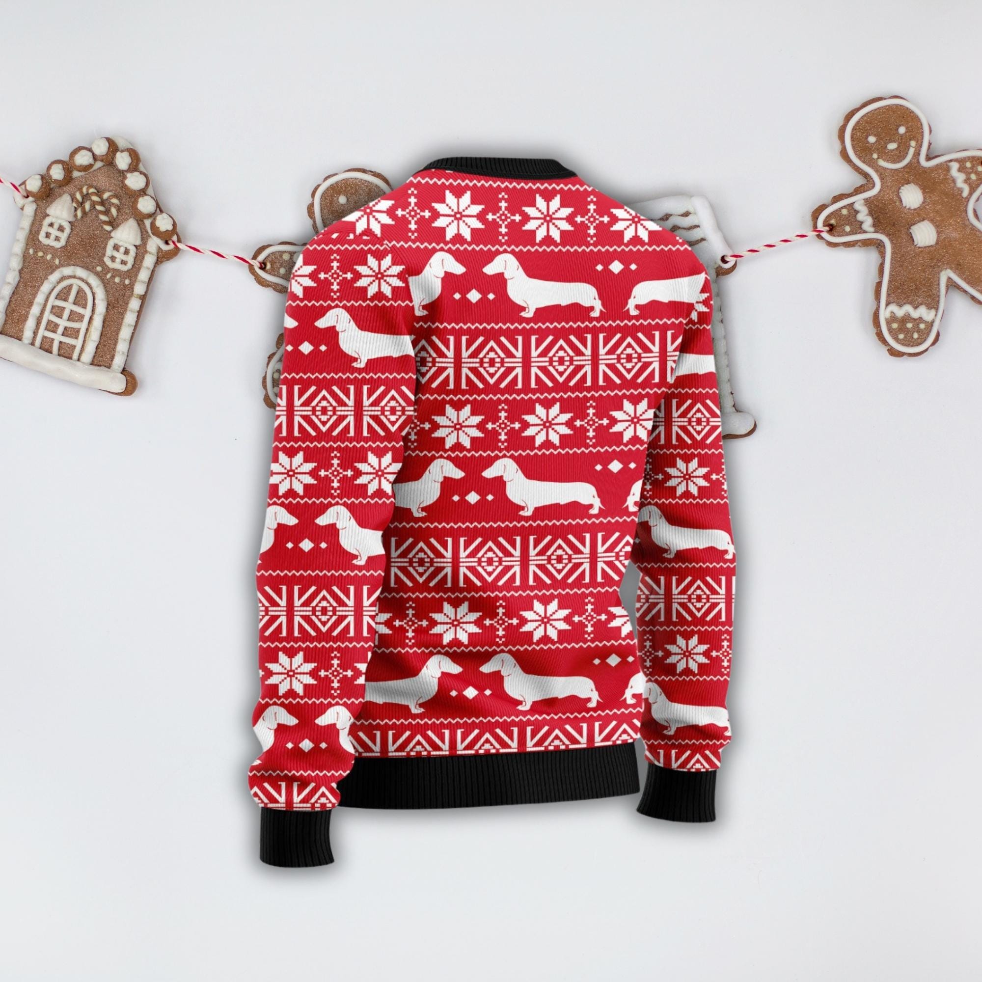 il_2000xN.6428679946_44k5.jpg Dachshund Christmas Ugly Sweater, Dachshund Dog Sweater Party, Pet Love Holiday Sweater, Christmas Dachshund Sweater, Ugly Xmas Sweater