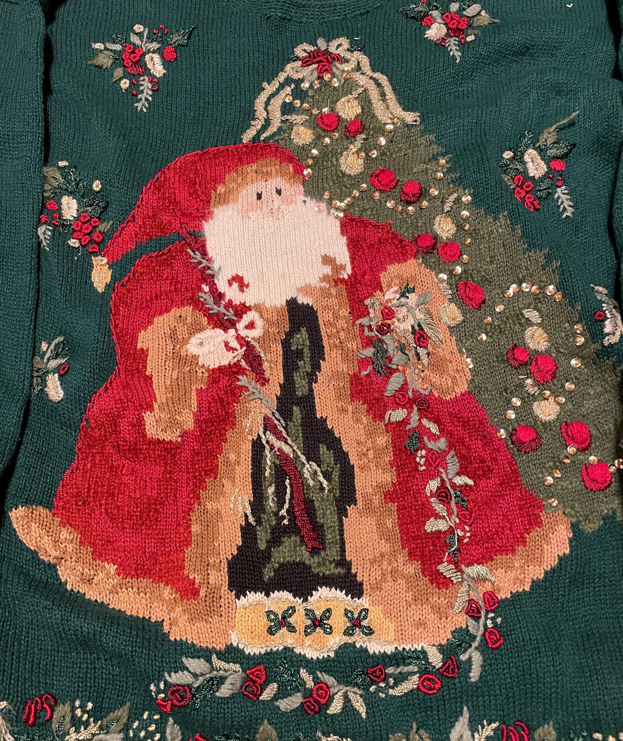 il_2000xN.6429122554_l2x9-1.jpg Vintage Santa Claus Ugly Christmas Sweater