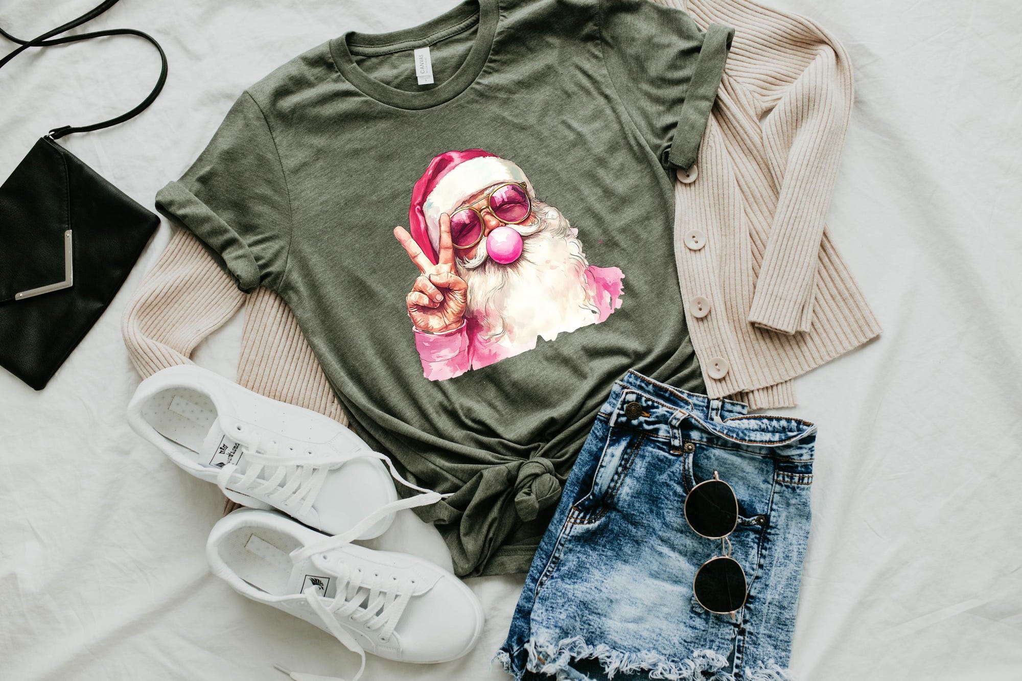 il_2000xN.6430252645_jnbg-1.jpg Santa Shirt, Christmas Sweatshirt, Blowing Bubble Christmas Shirts, Santa Christmas Tee, Funny Christmas Shirt