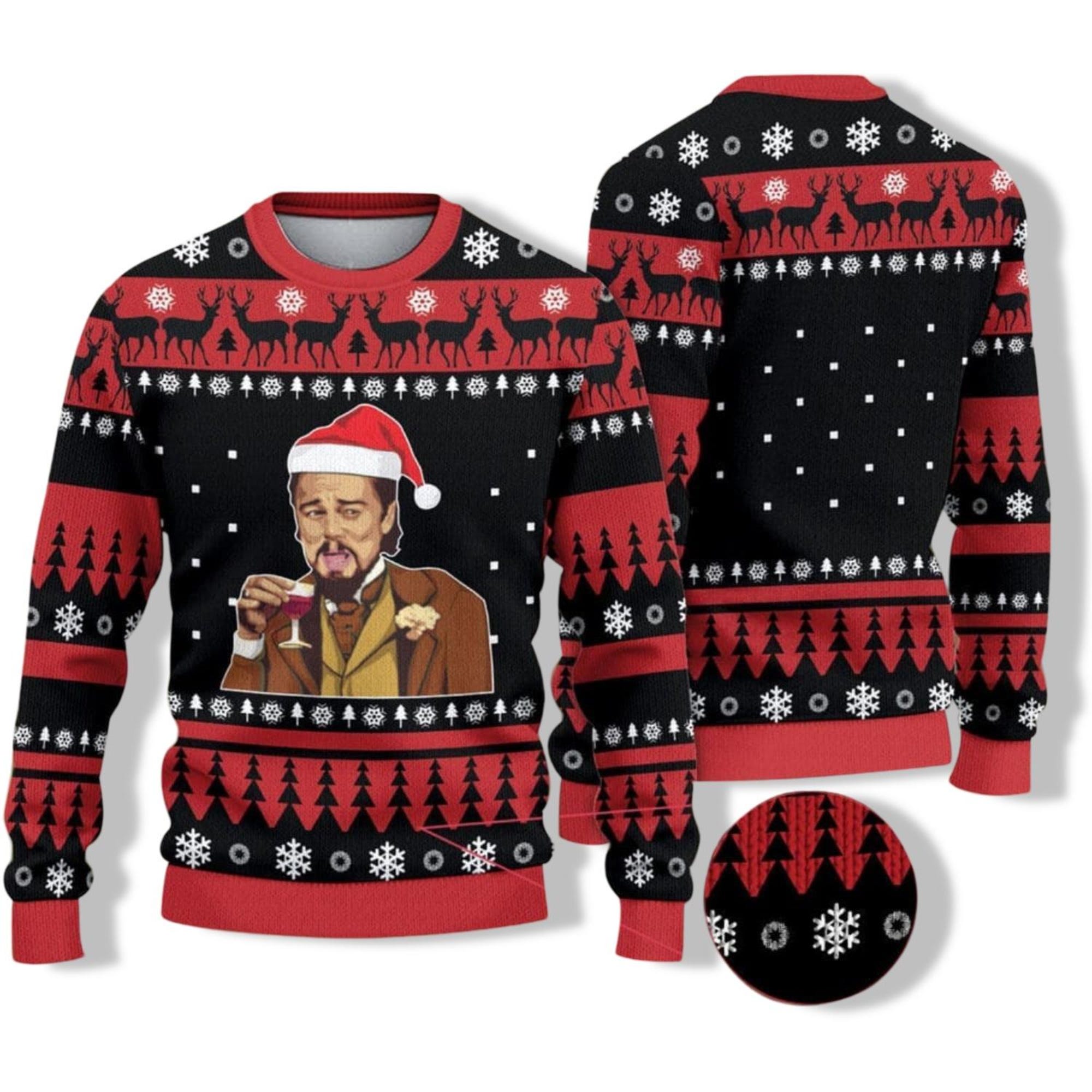 il_2000xN.6434168016_teii-1.jpg Christmas Leonardo Dicaprio Meme Ugly Sweater, Man Drinking Wine Xmas Sweater, Ugly Christmas Sweater Woman, Leo Sweater For Men
