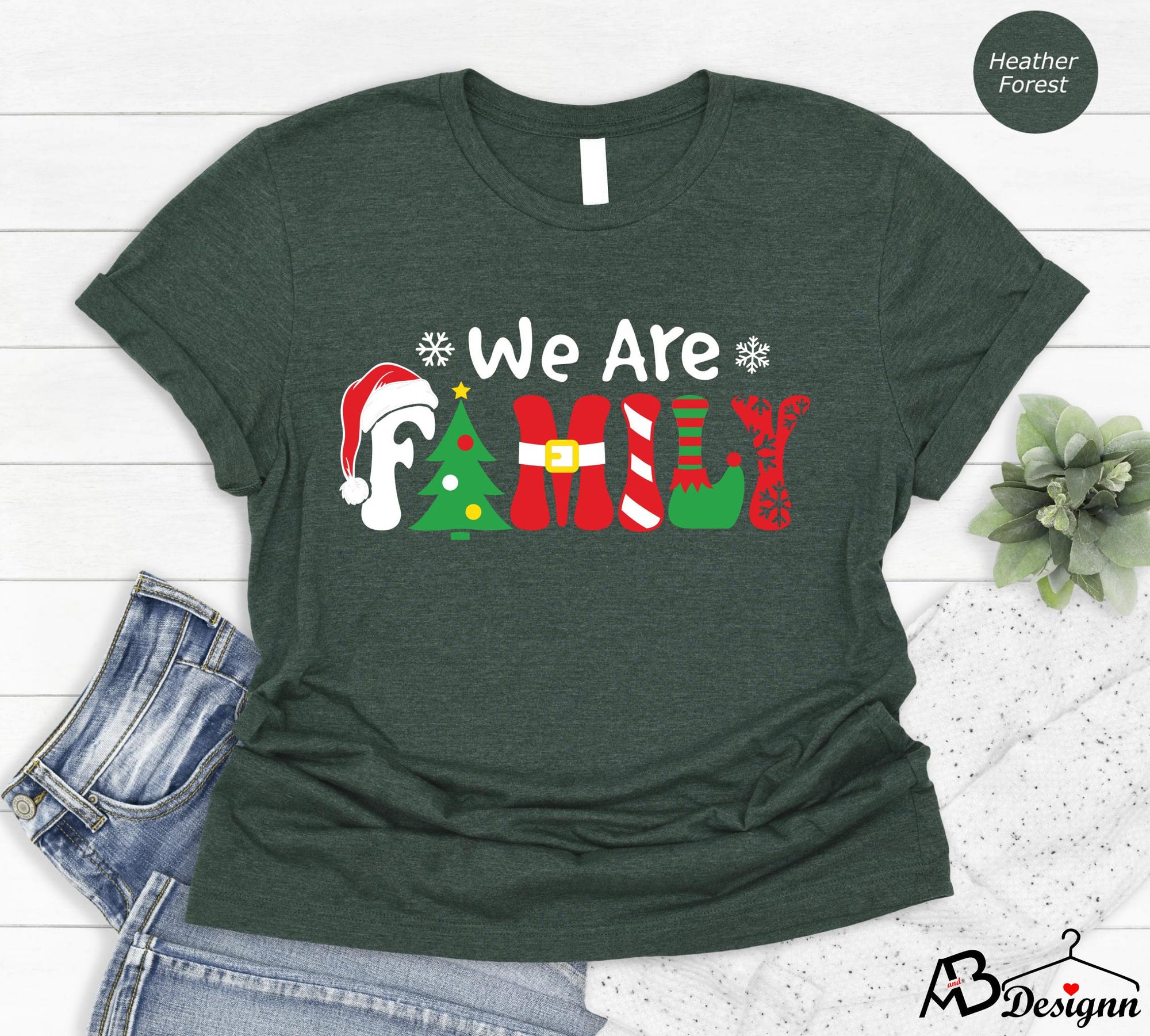 We Are Family shirt, Matching Christmas, Christmas Pajama, Family Shirt, Family Christmas, Christmas shirt, Family Christmas Tee, pjs