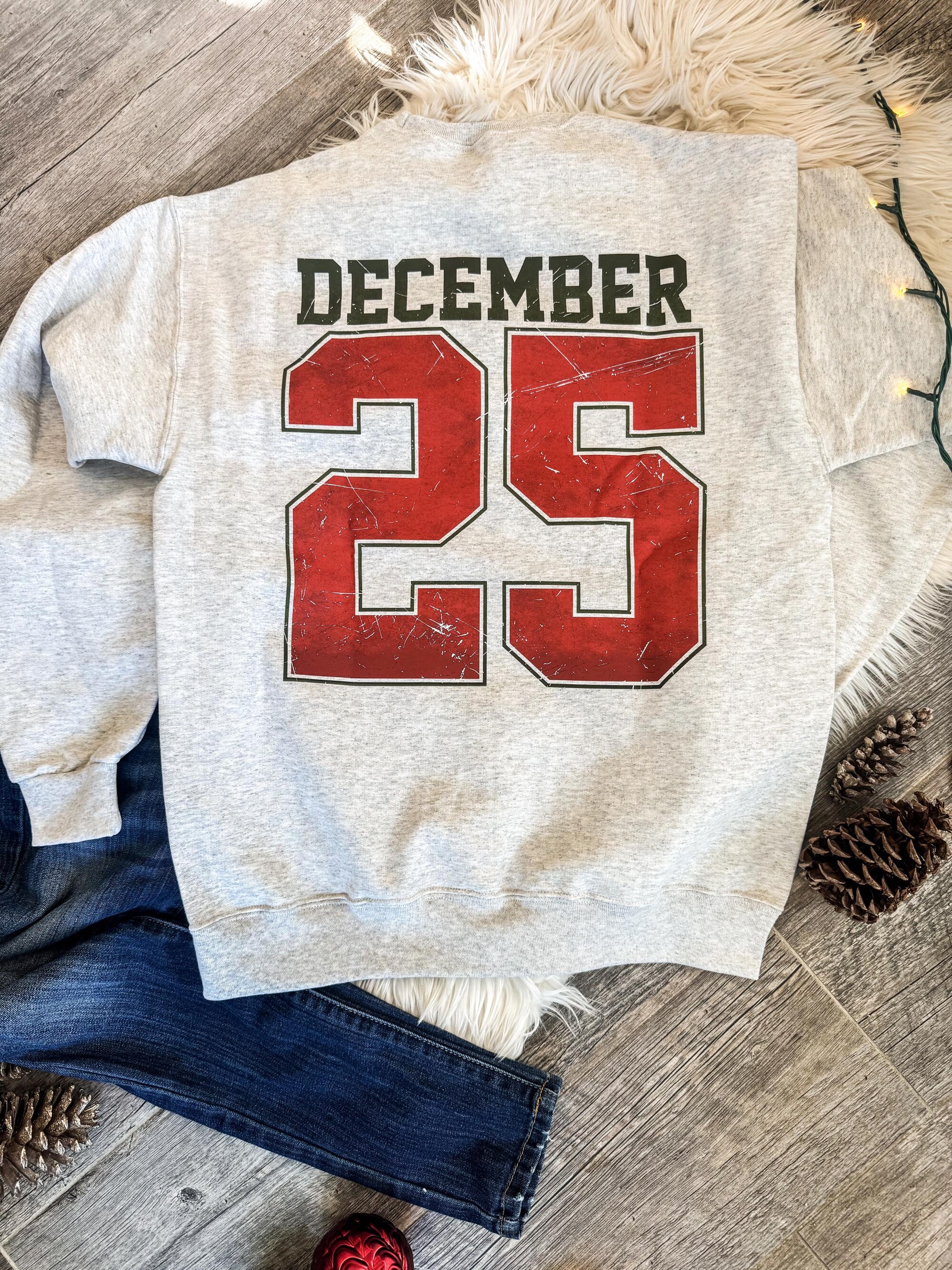 il_2000xN.6436081920_ctqq-1.jpg December 25 Jersey Style Sweatshirt, Christmas Sweatshirt, Gift for Her