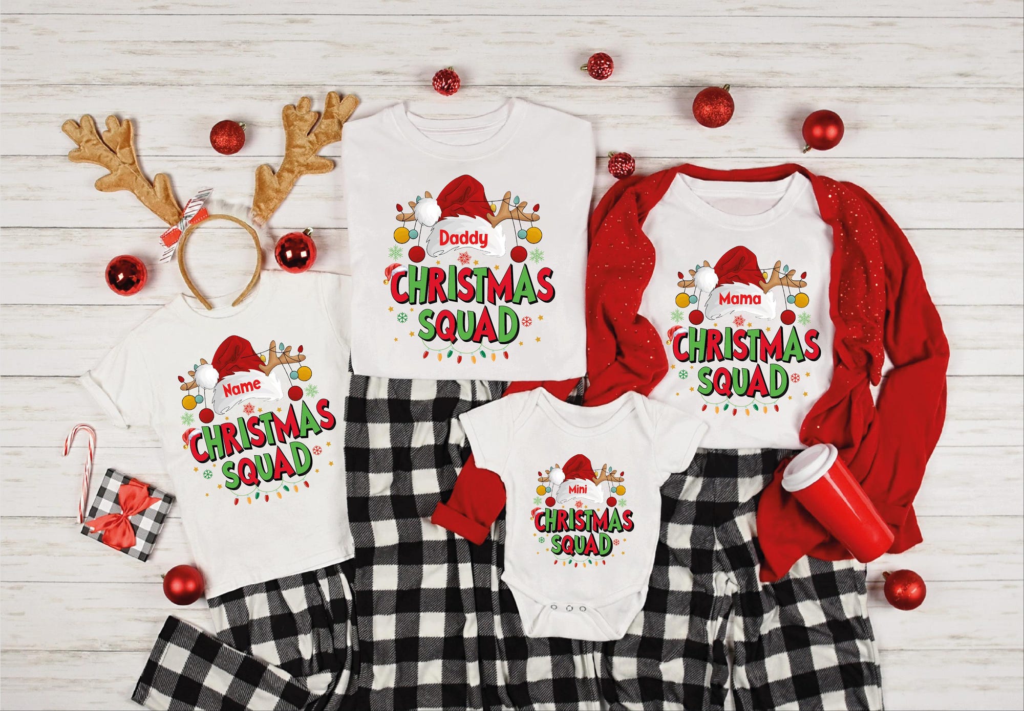 Custom Matching Family Christmas Squad Shirt, Custom Family Xmas Shirt, Christmas Squad Shirt, Christmas Squad Shirt for Women Men L150
