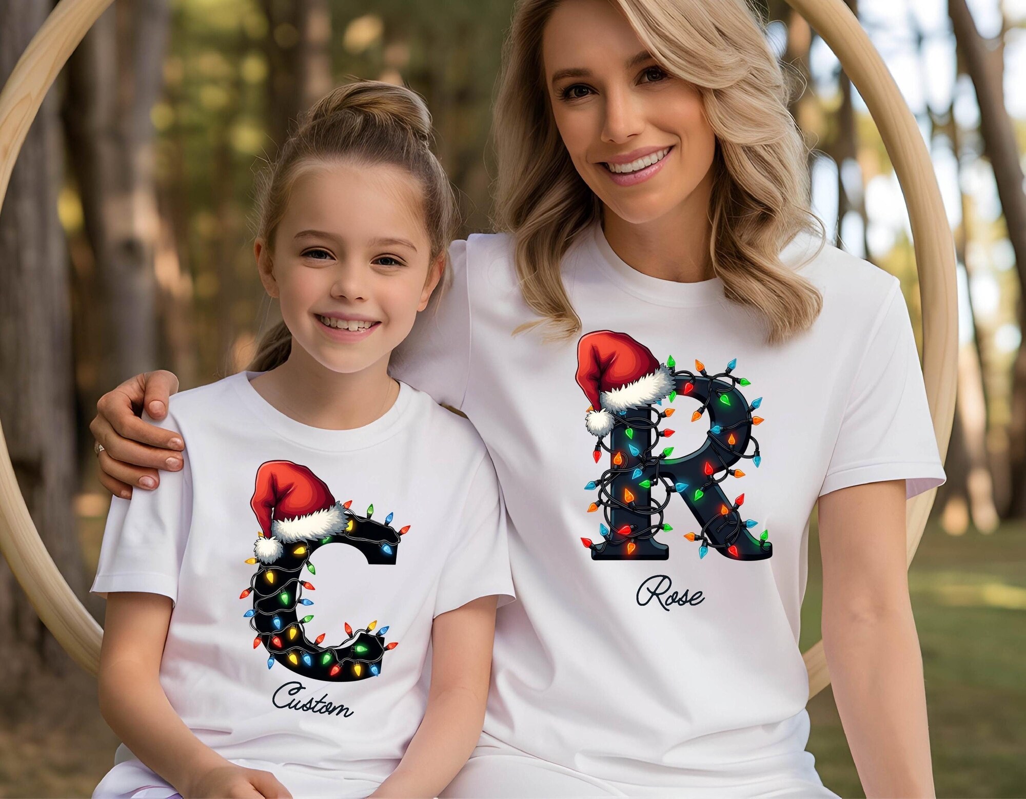 Family Christmas Name Shirt, Monogrammed Family Christmas Shirt, Personalized Christmas Family T-Shirt, Custom Christmas Shirt With Name