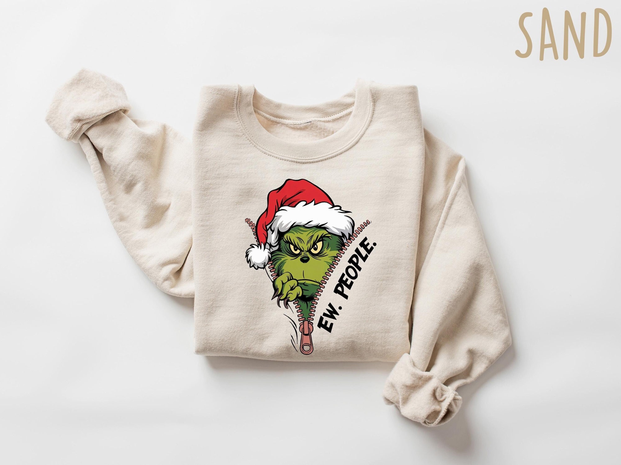 Ew People Sweatshirt, Grinch Sweatshirt, Grinchmas Sweatshirt, Christmas Grinch Shirt, Christmas Funny Grinch Sweatshirt, Ew People Shirt