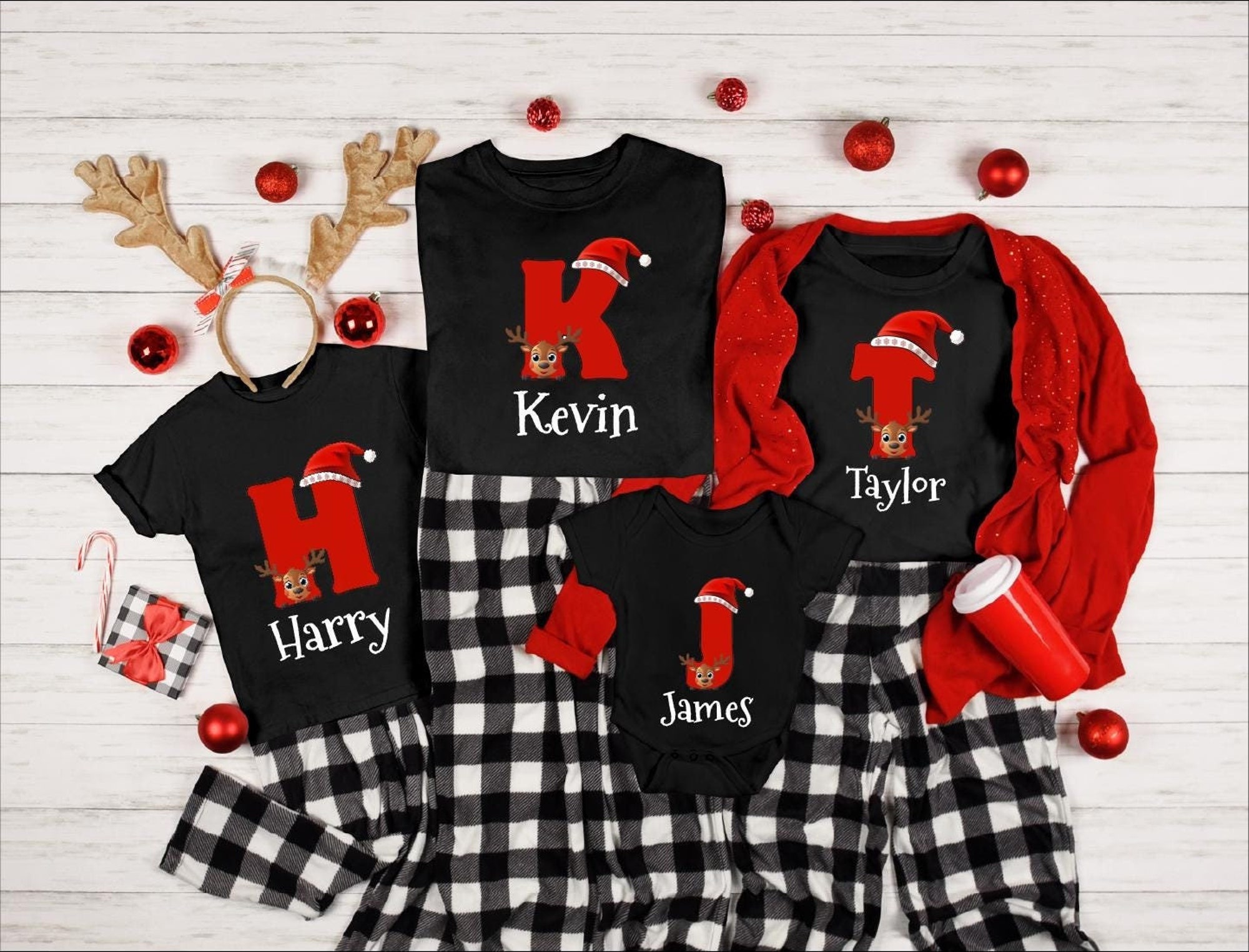 Christmas Custom Name Matching Shirt, Custom Family Christmas Shirt, Personalized Christmas Couple Shirt, Christmas Group Shirt, CRT252