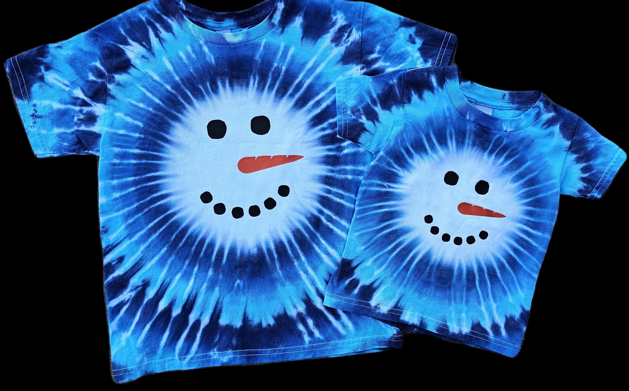 il_2000xN.6446107439_bmy3-1.jpg Snowman Tie Dye Shirt - Short Sleeve or Long Sleeve, Christmas, Holiday, Adult/Youth and Toddler - Frosty