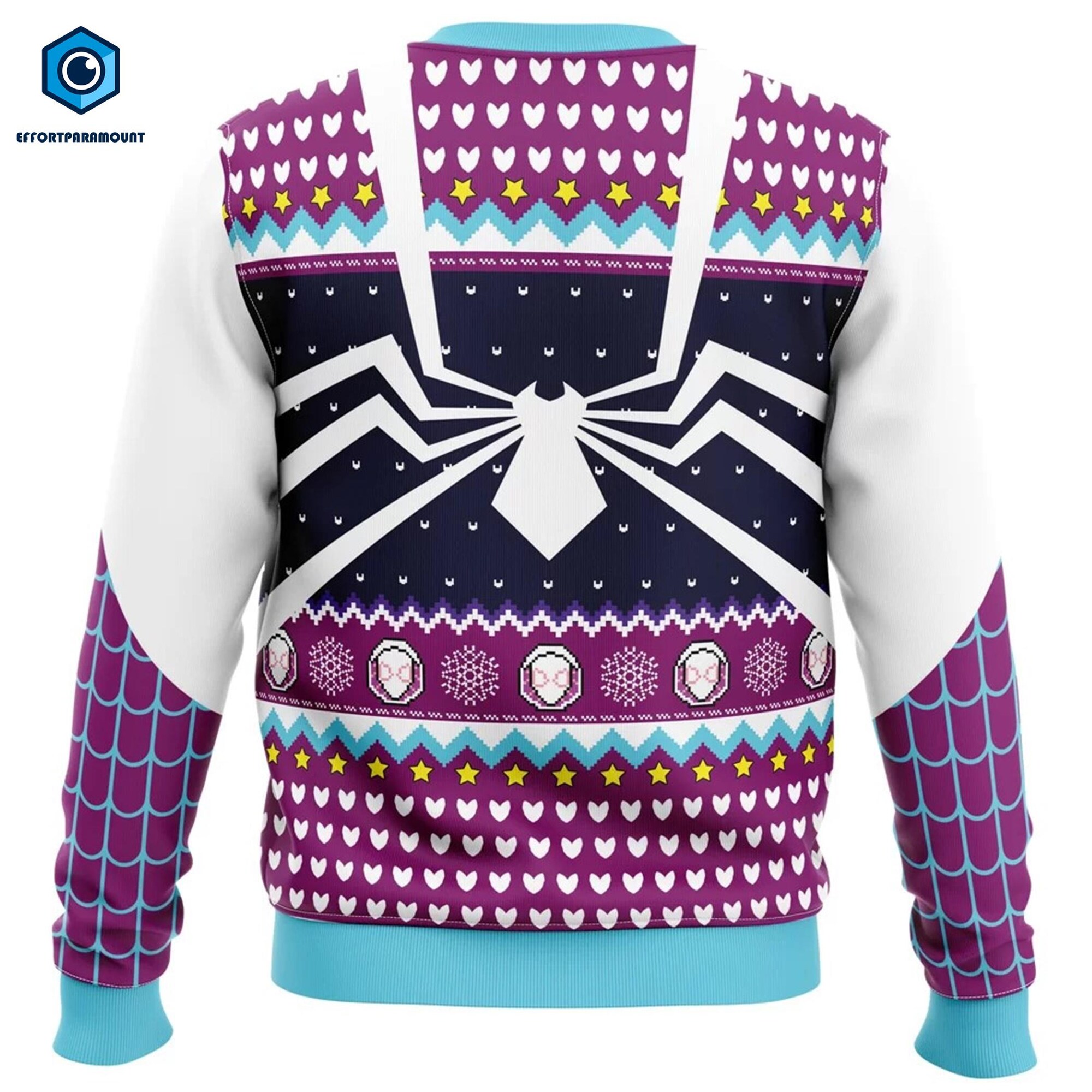 il_2000xN.6447277182_p59u.jpg Spider Gwen Ugly Christmas Sweater, Gwen Stacy Sweater, Super Heroes Christmas Sweater, Christmas Gift, Spiderman Across the Spider Verse
