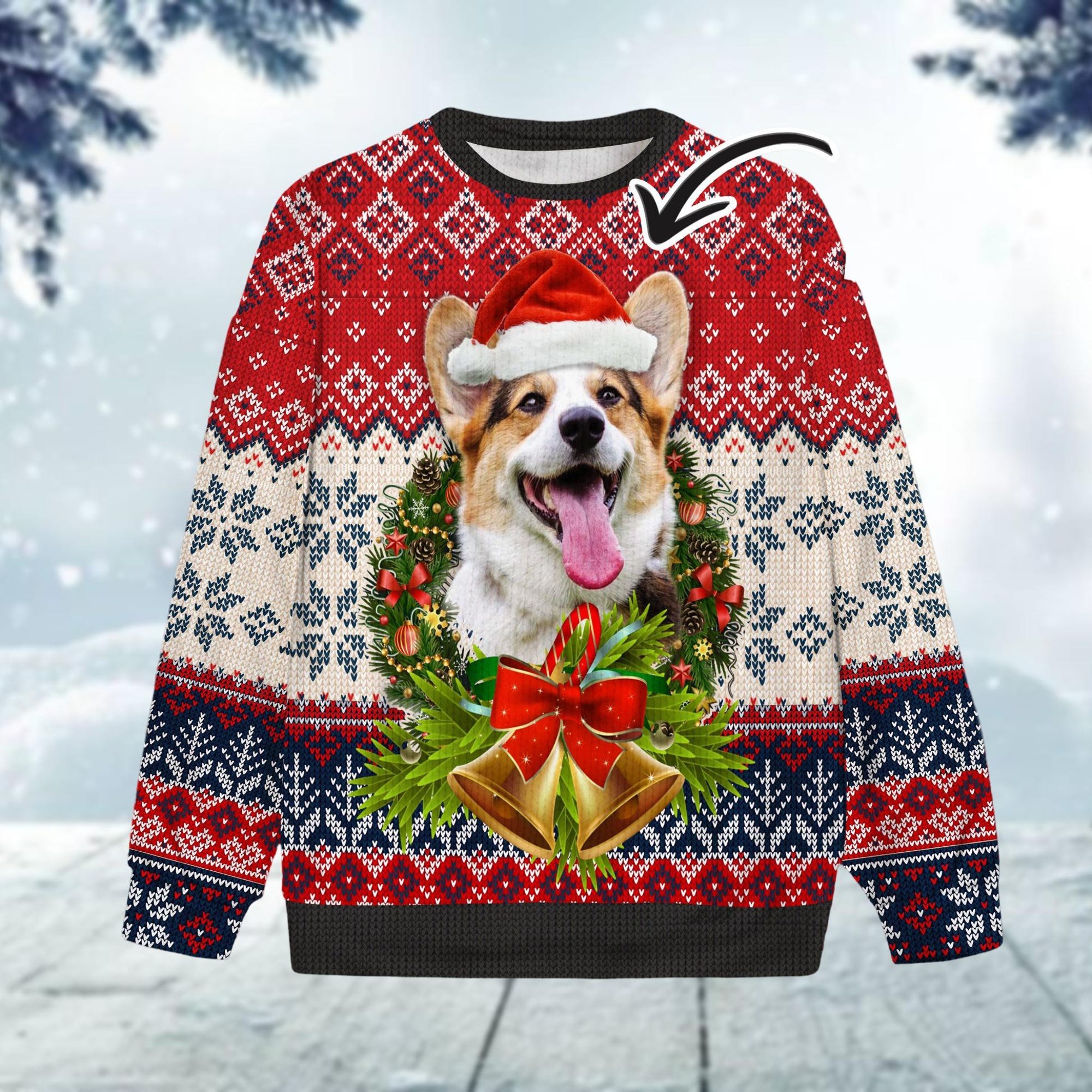 Christmas Custom Dog Cat Face Ugly Sweater, Pets Face Ugly Christmas Sweater, Custom Photo Xmas Sweater, Dog Owner Gift