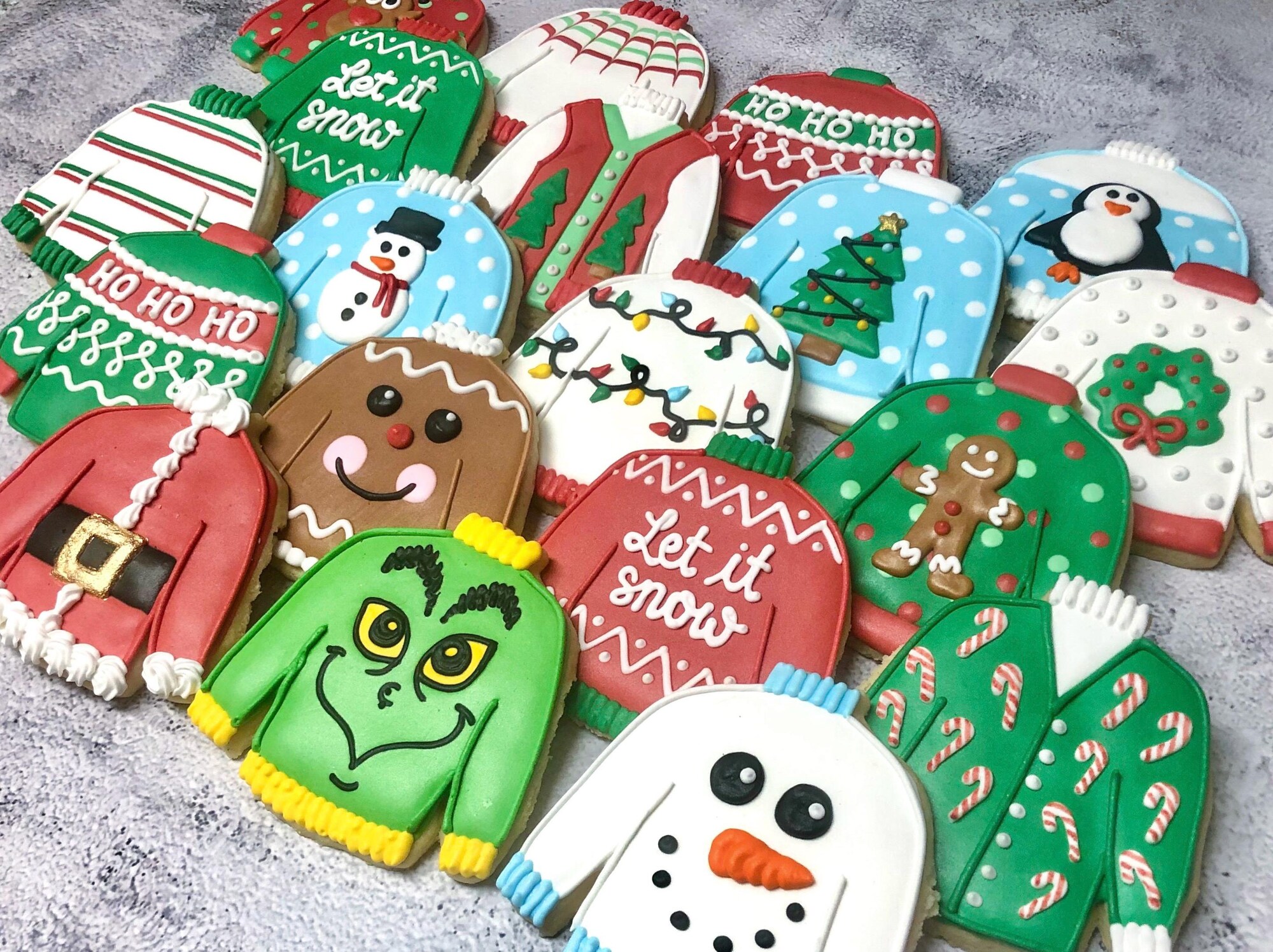 Christmas Ugly Sweater Sugar Cookies | One Dozen