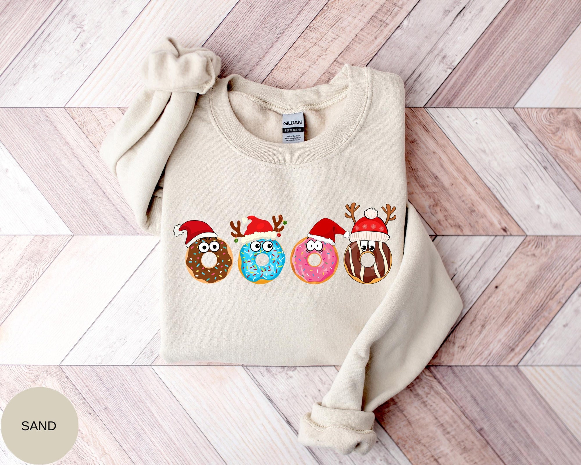 Christmas Donuts Sweatshirt, Funny Donut Shirt, Donut Lover Christmas Shirt Gift, Cute Shocked Christmas Donut Shirt, Police Officer XmasTee
