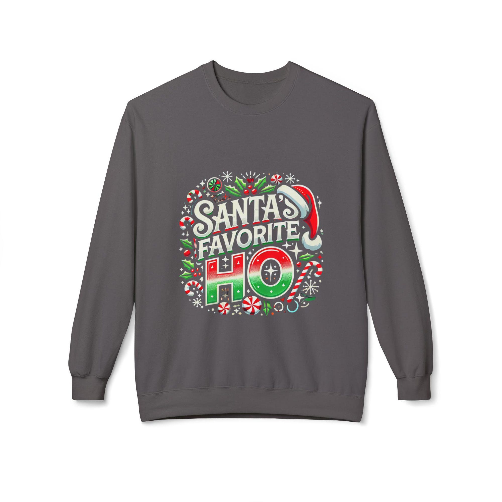 il_2000xN.6455400940_9cmz-3.jpg Santa's Favorite Ho Sweatshirt, Christmas Crewneck Jumper, Funny Holiday Shirt, Naughty and Nice Pullover, Xmas Gift for Her