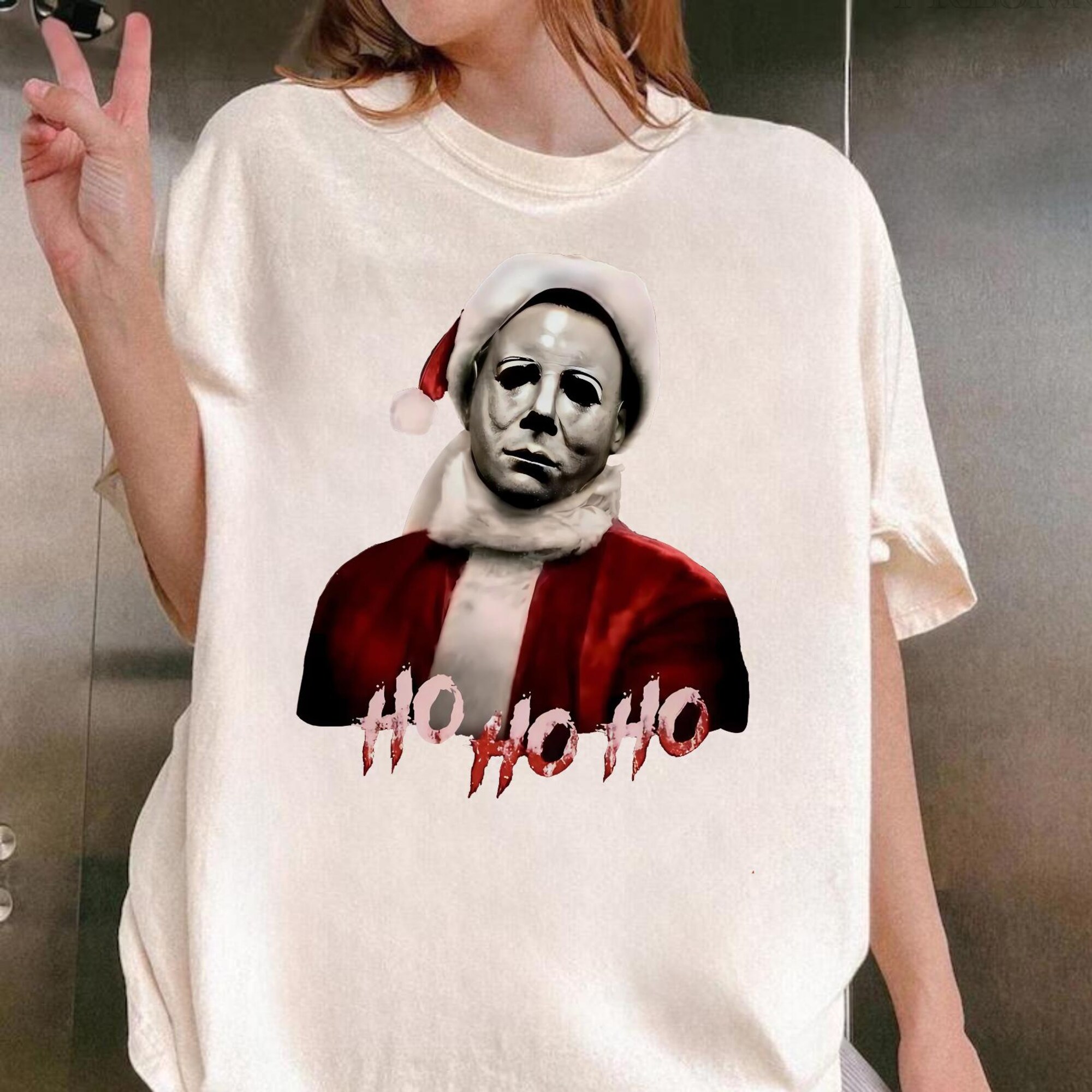il_2000xN.6456579327_q9ni-1.jpg Michael Myers Shirt, Horror Movie Christmas Sweatshirt, Christmas Shirt, Christmas Sweatshirt, Ho Ho Ho Sweatshirt