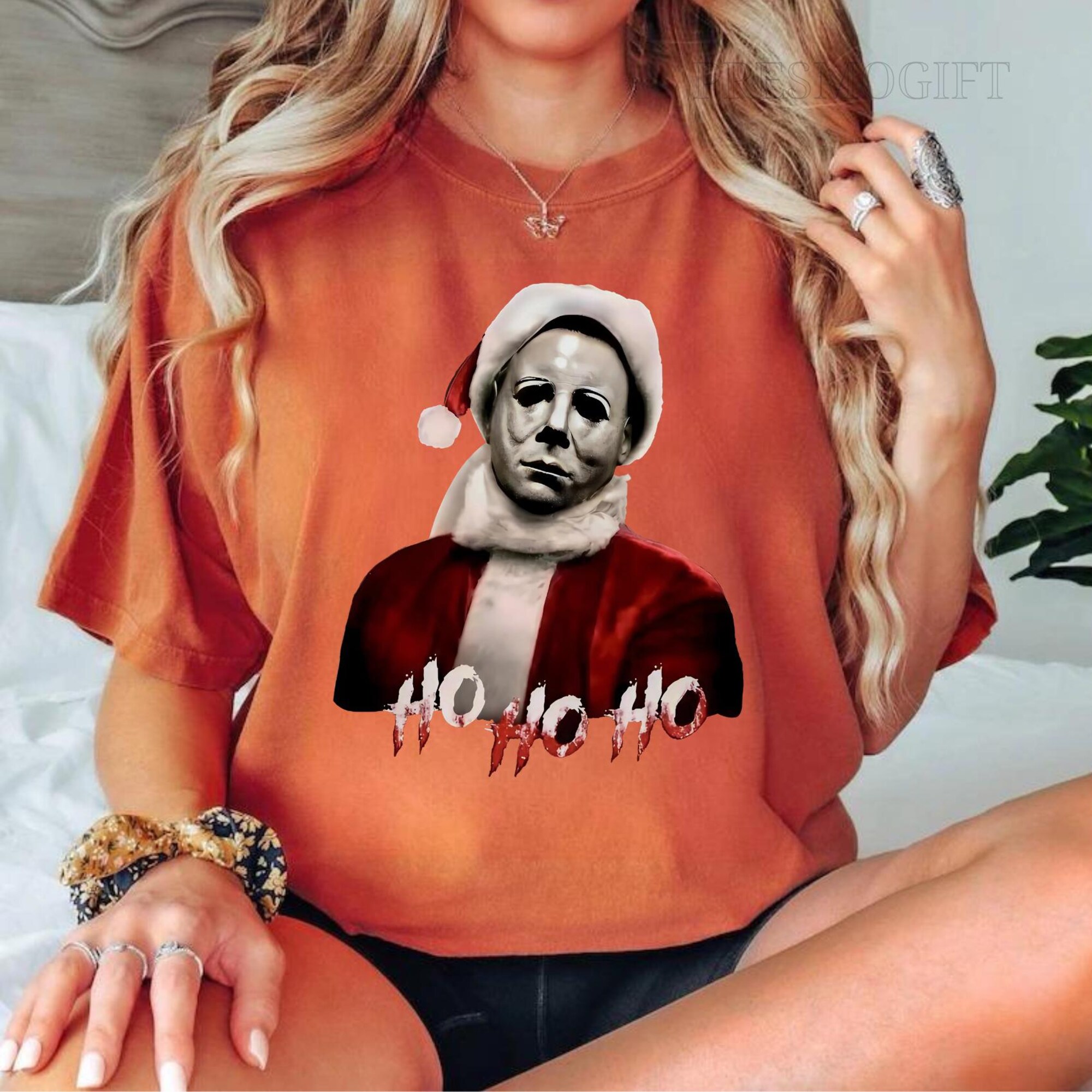 il_2000xN.6456579333_qfnr-1.jpg Michael Myers Shirt, Horror Movie Christmas Sweatshirt, Christmas Shirt, Christmas Sweatshirt, Ho Ho Ho Sweatshirt