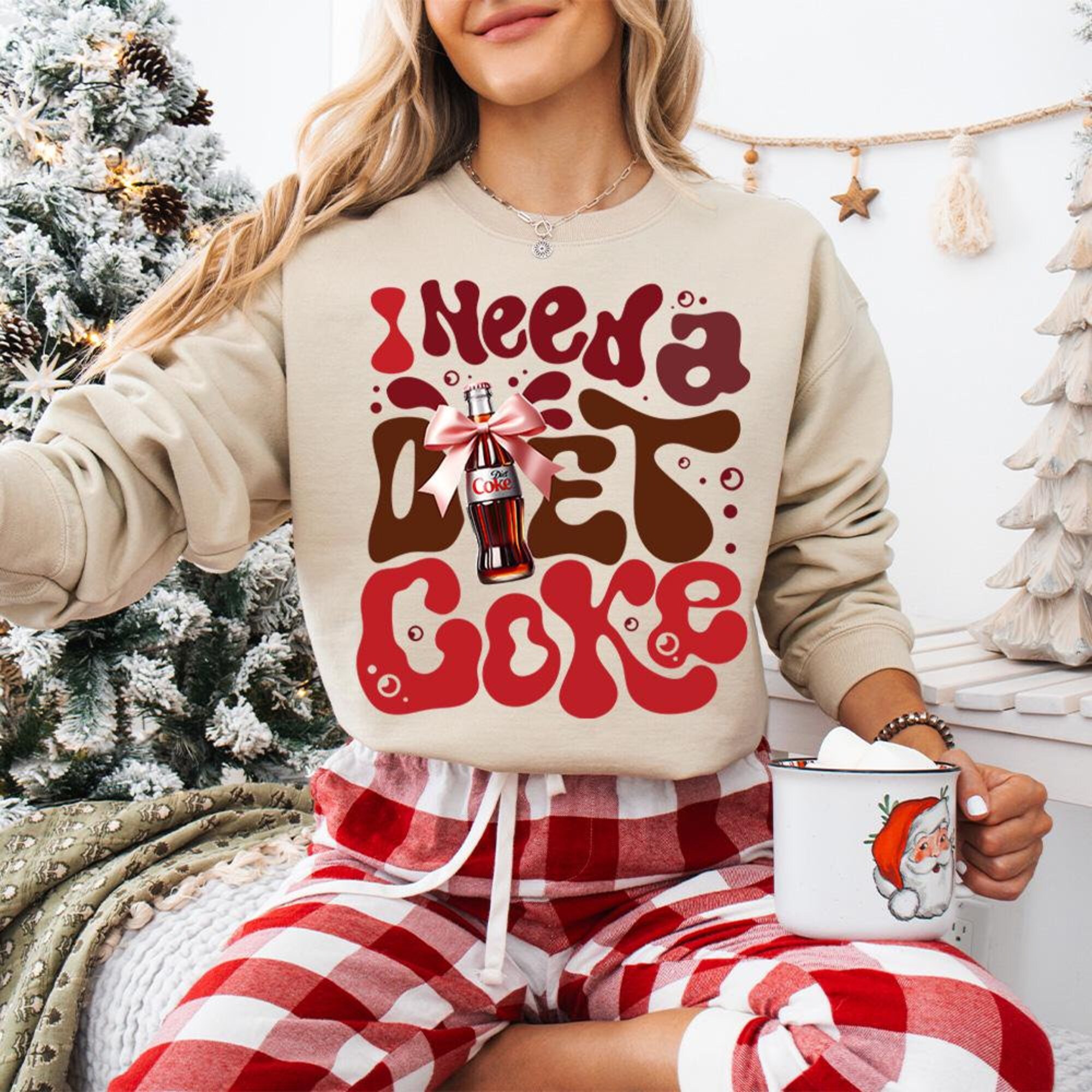 il_2000xN.6458791910_9lso-1.jpg I Need a Diet Coke Sweatshirt Funny Christmas Crewneck Gift for Soda Lovers