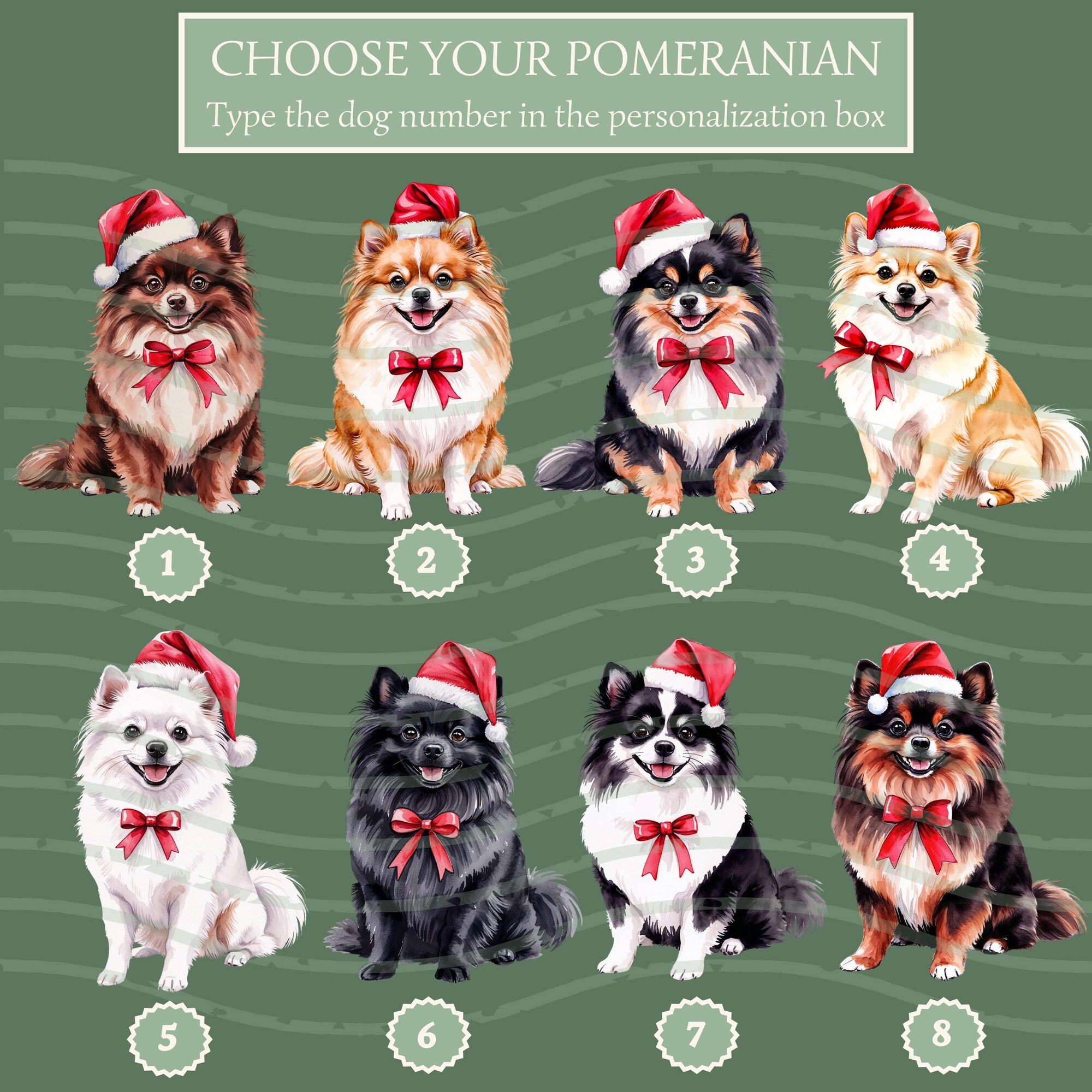 il_2000xN.6458821385_crdo.jpg Pomeranian Christmas Shirt Personalized Pomeranian T-Shirt Christmas Trees Shirt Pomeranian Christmas Gifts for Pom Mom Tee Pomeranian Gift