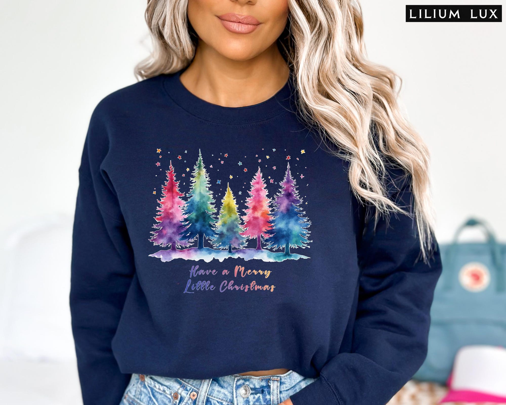Merry and Bright Trees, Women’s Christmas Shirt, Womans Holiday Shirt, Christmas Gift, Chic Winter Tee, Cute Holiday Tee, Christmas Tree Tee
