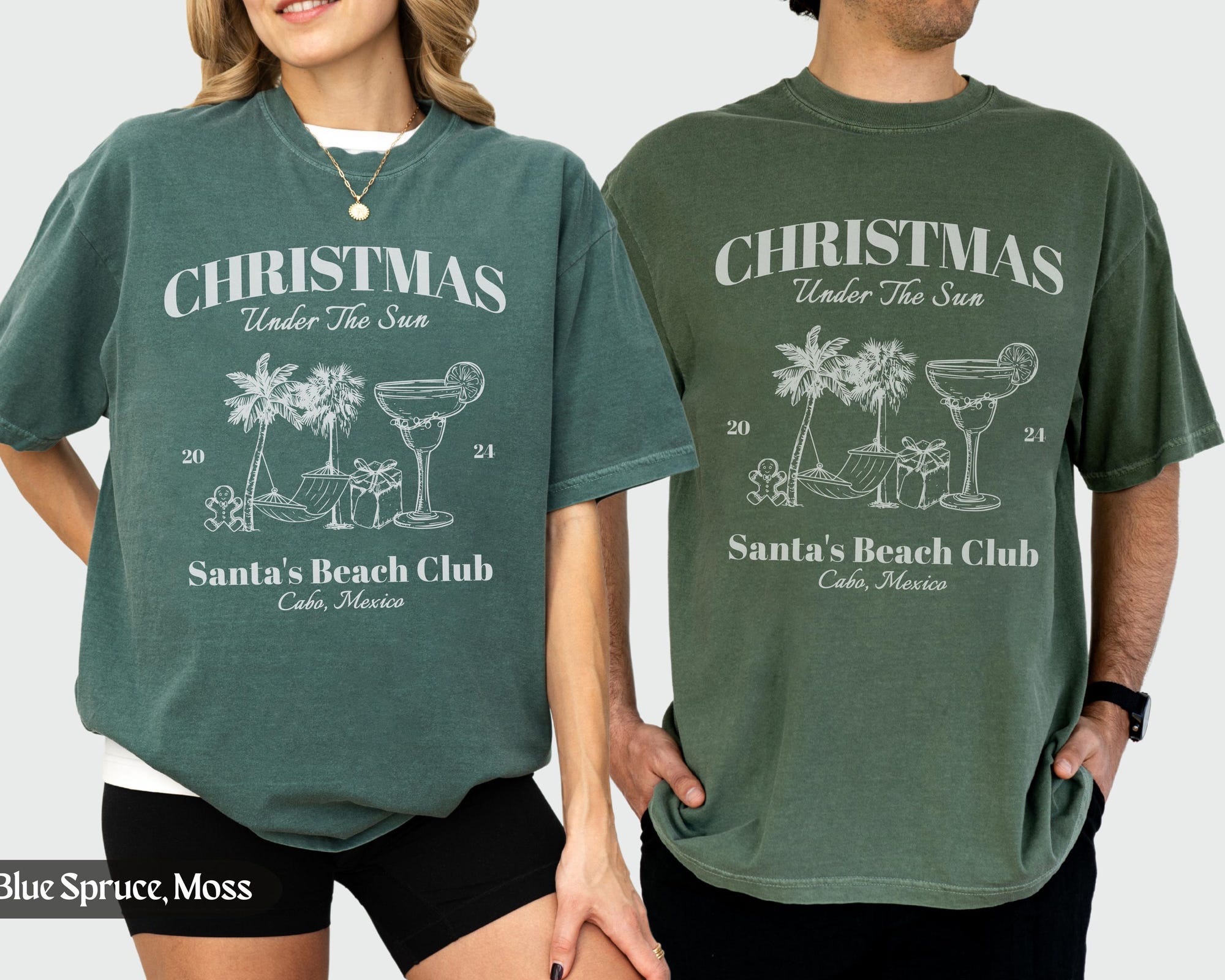 il_2000xN.6461744448_myyx.jpg Personalized Matching Family Beach Christmas Tshirts, Tropical Family Xmas Group Shirts, Custom Last Name Holiday Tees, Mexico Christmas Tee