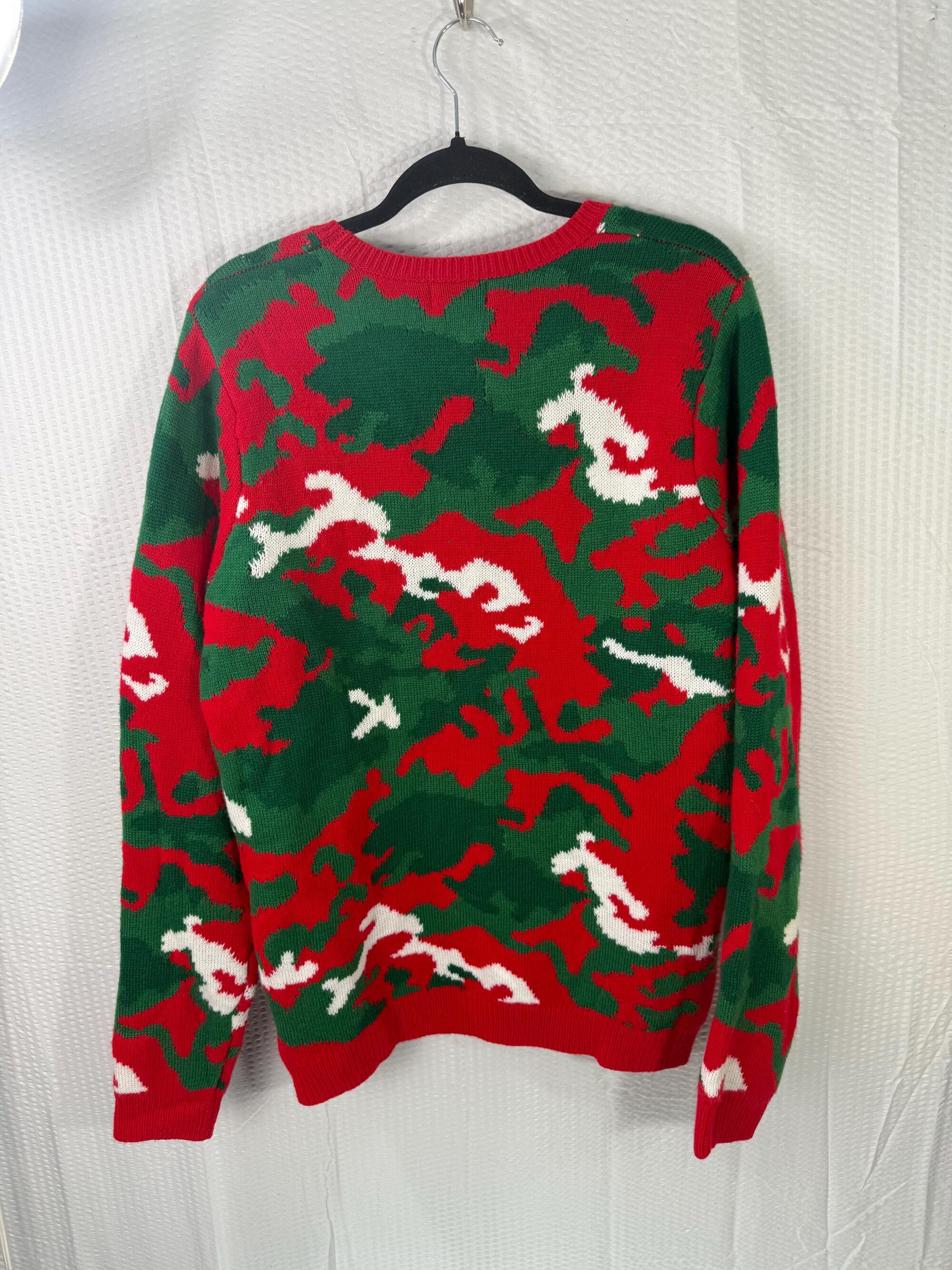 il_2000xN.6462680842_kl2b.jpg VTG MEN'S Holiday Time Christmas sweater REINDEER Front Pocket Size medium