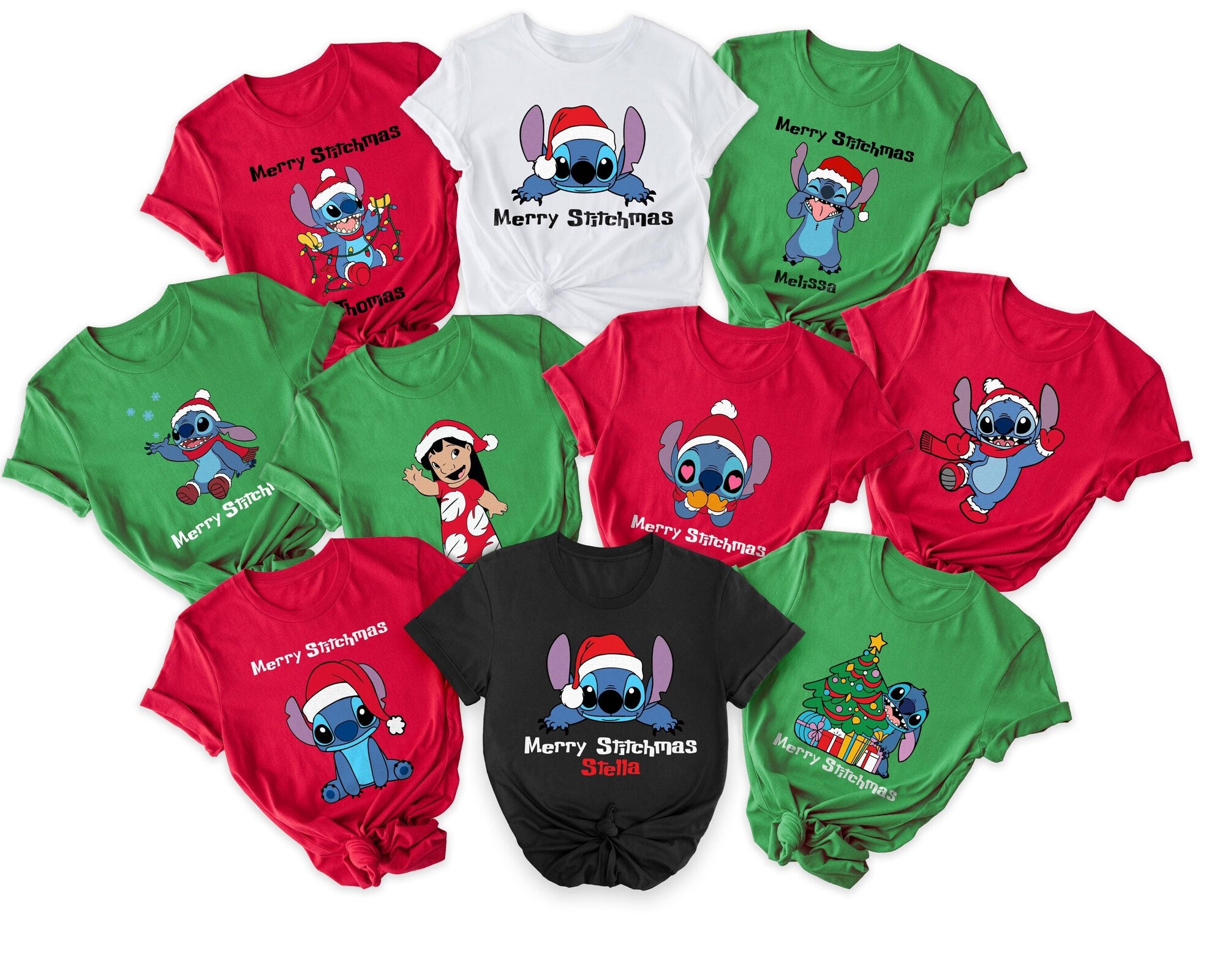 Custom Merry Stitchmas Shirt, Merry Stitchmas Shirt, Stitch Christmas Tee, Stitch Christmas shirt, Family Matching Christmas Stitch Shirt