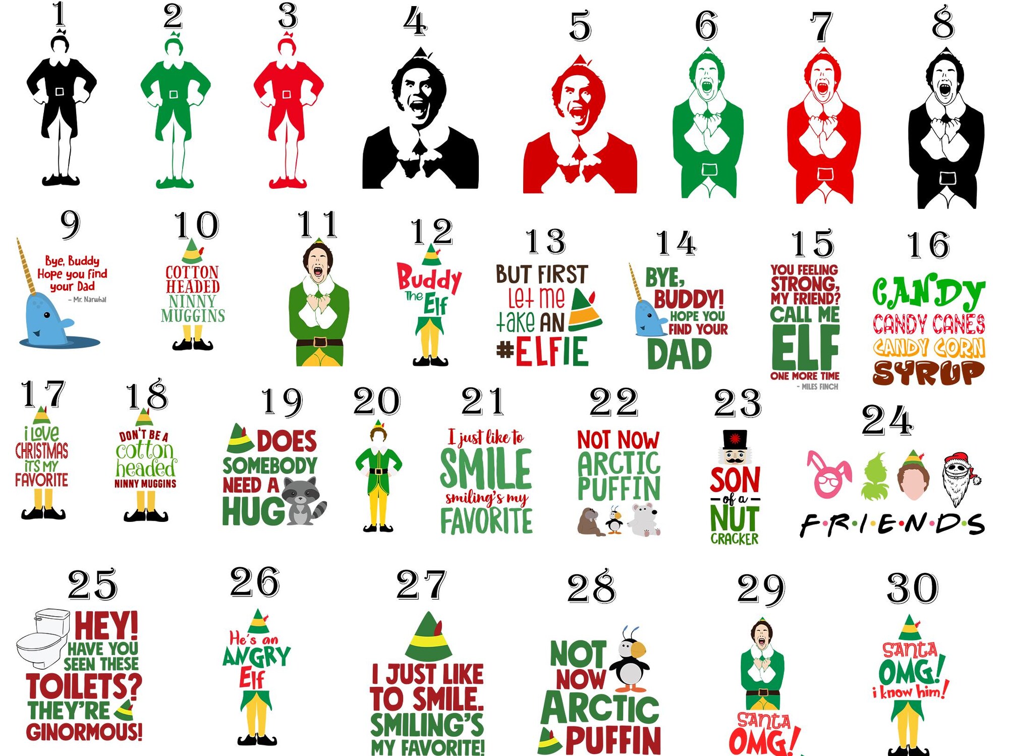il_2000xN.6468178792_nxg0.jpg Elf Movie Quote Shirt, Buddy the Elf Shirts,Cotton Headed, Christmas Shirts, Couples Christmas, Family Christmas, Elf Shirts, Christmas Tees