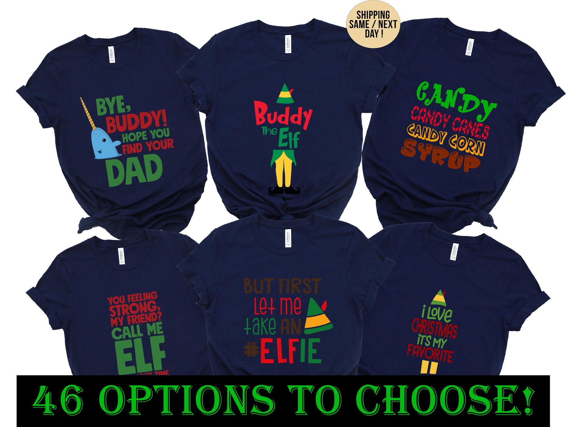 il_2000xN.6468178796_4c2q.jpg Elf Movie Quote Shirt, Buddy the Elf Shirts,Cotton Headed, Christmas Shirts, Couples Christmas, Family Christmas, Elf Shirts, Christmas Tees