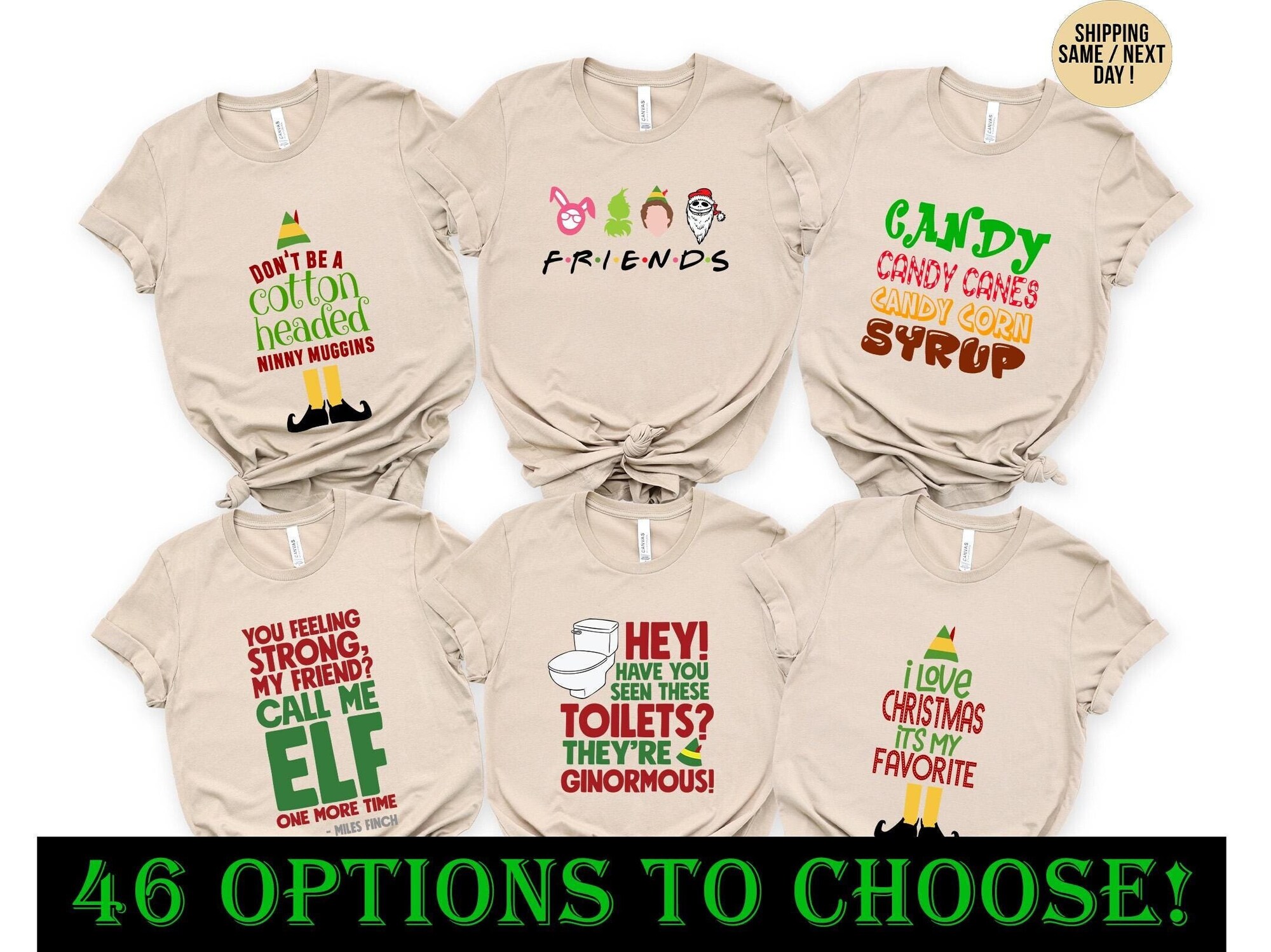 il_2000xN.6468182228_1r5w.jpg Elf Movie Quote Shirt, Buddy the Elf Shirts,Cotton Headed, Christmas Shirts, Couples Christmas, Family Christmas, Elf Shirts, Christmas Tees