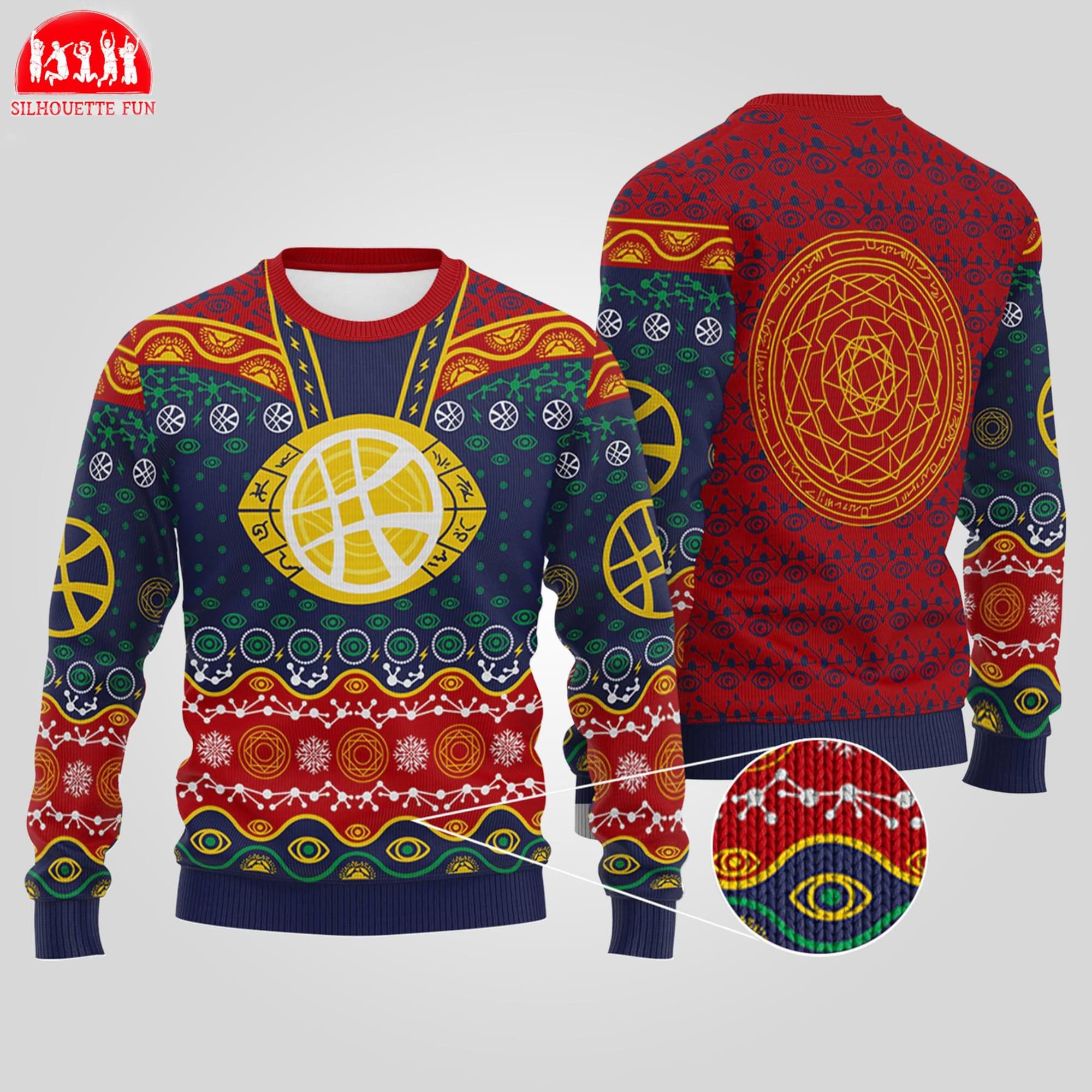 Doctor Strange Ugly Christmas Sweater, Dr Strange Multiverse of Madness Christmas Sweater, Superhero Avengers Xmas Sweater