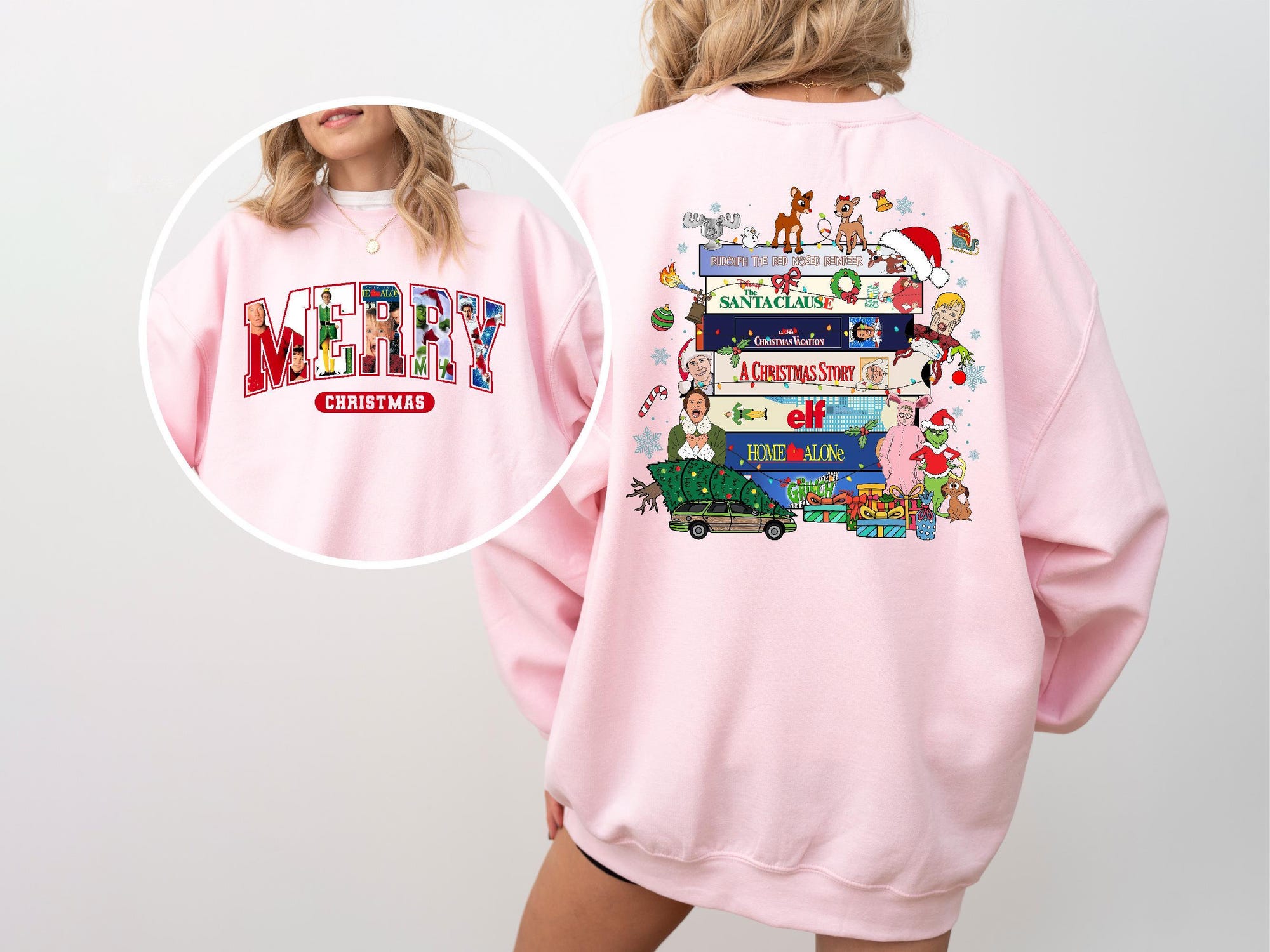 il_2000xN.6476232774_dakz-2.jpg Merry Christmas 90s Movie Sweatshirt: Retro Holiday Pullover, Funny Festive Crewneck, Cozy Winter Top