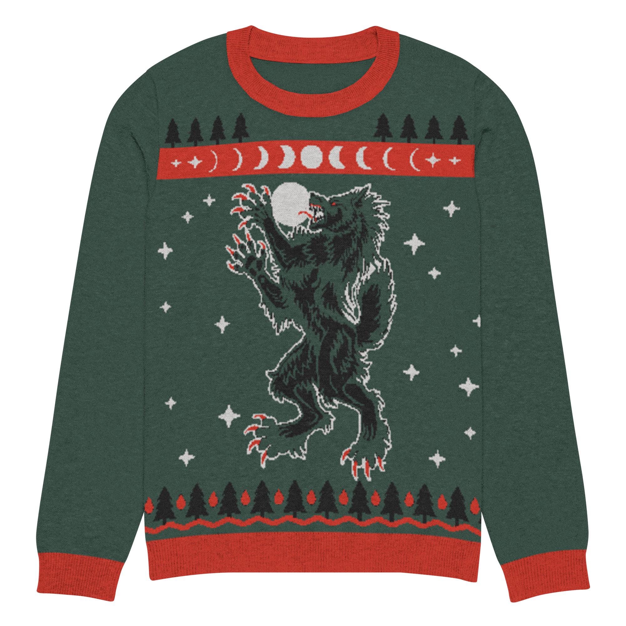 Holiday Werewolf Ugly Christmas Knitted sweater