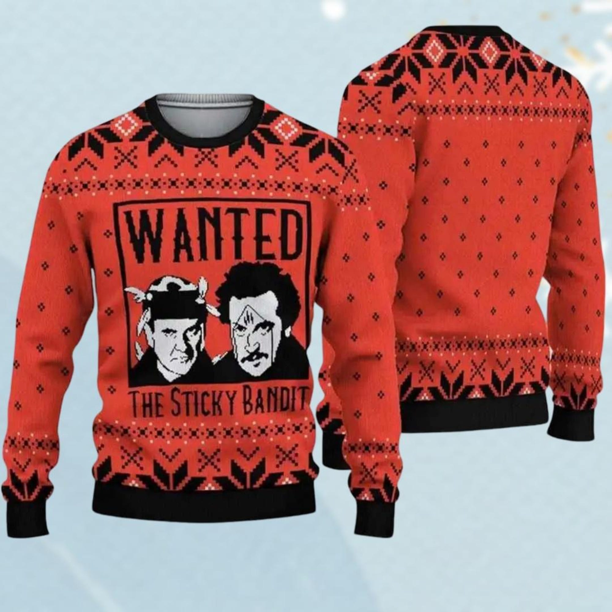 Home Alone Xmas Ugly Christmas Sweater, Wanted Sticky Bandits Sweater, Movie Christmas Sweater, Xmas Sweater, Christmas Gift For Dad