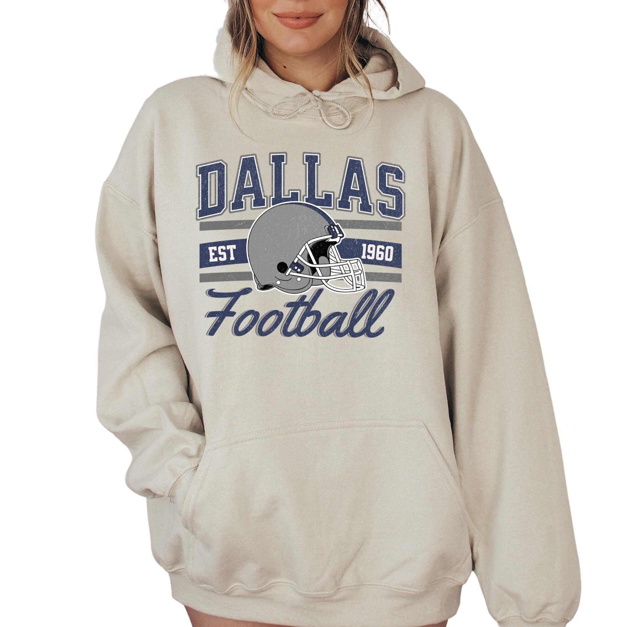 Dallas Football Sweatshirt, Dallas Cowboys Football Sweatshirt Gift Merch for Game Day, Football Fan Gift, Football Lover Hoodie, E1249