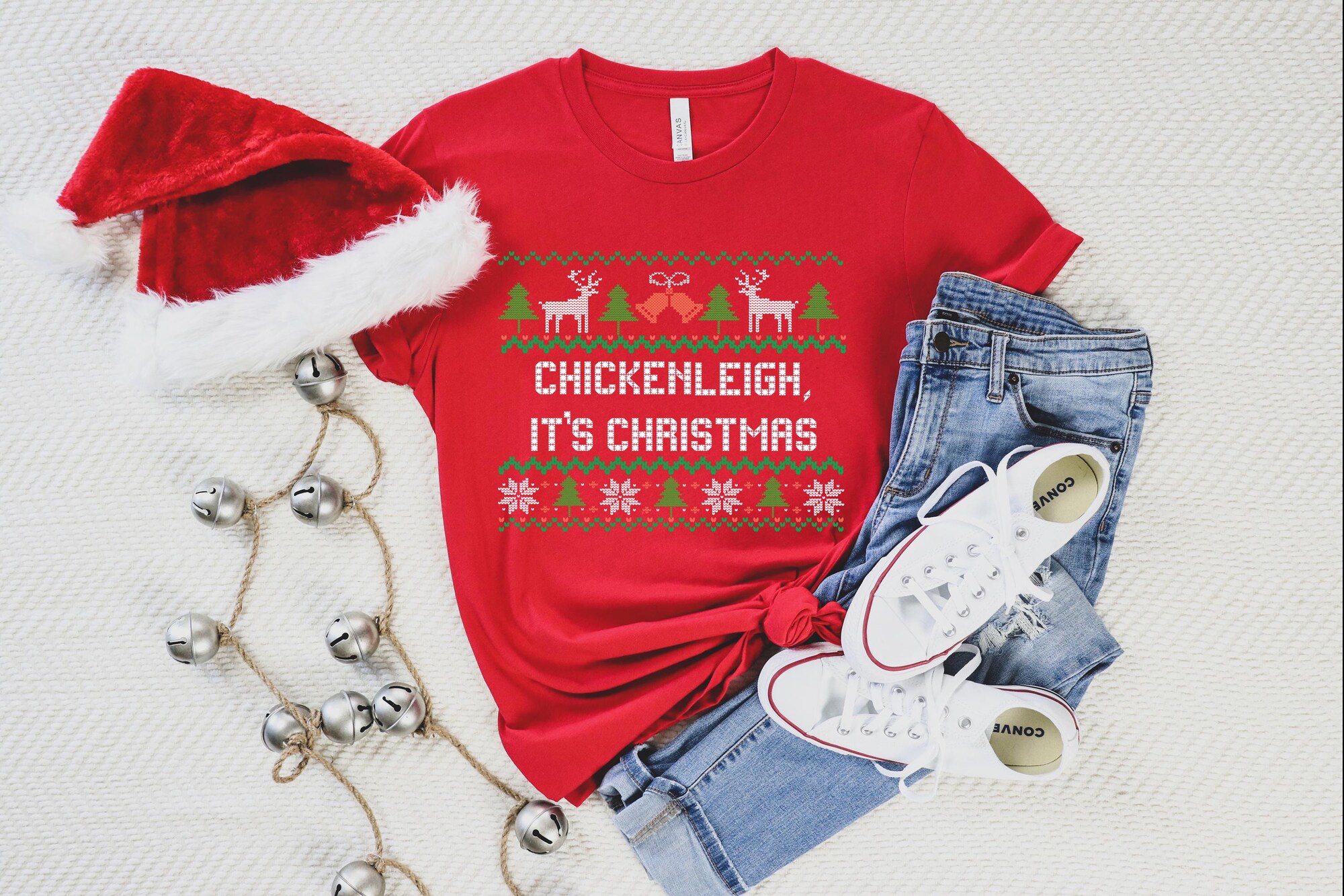 il_2000xN.6483397903_92cf-1.jpg Chickenleigh Its Christmas Sweatshirt, Christmas Stitch Design, Christmas Gift, Gift for Him, Gift for Her